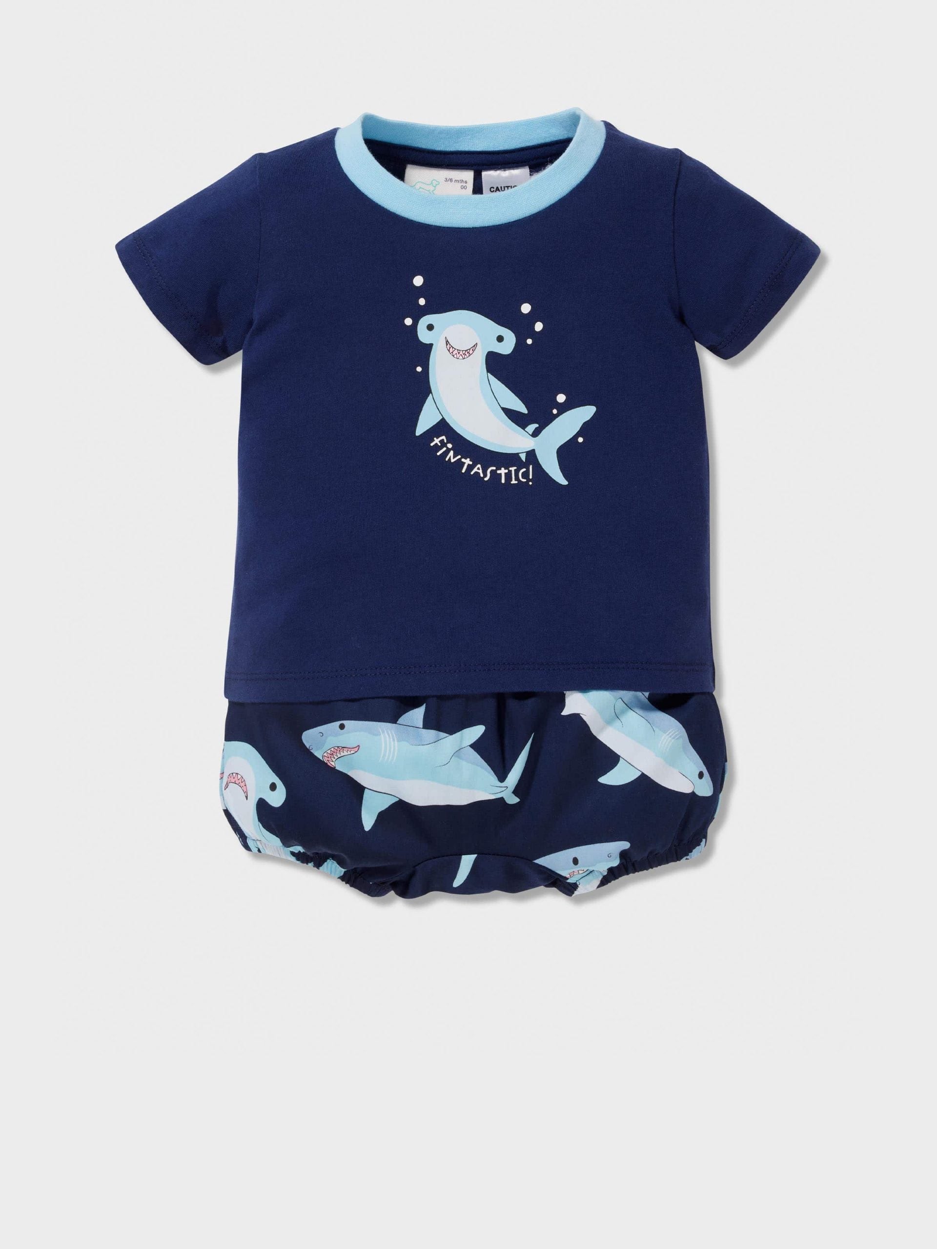 Baby Shark Pj Set navy