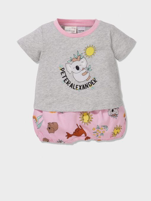 Baby Australia Print Pj Set multi