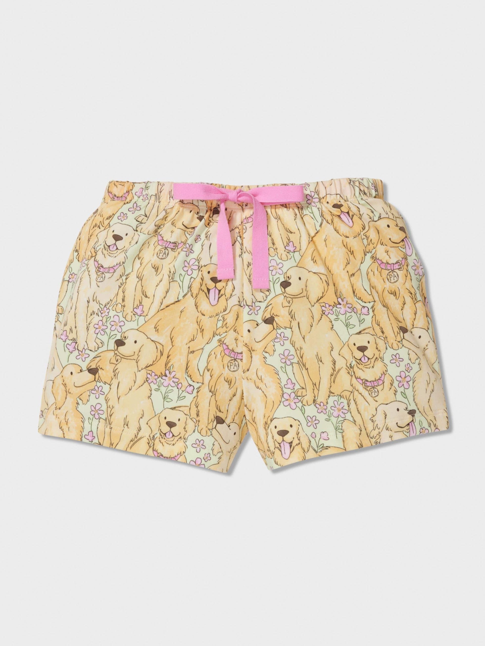 Jnr Girls Golden Retriever Classic Pj Set Multi