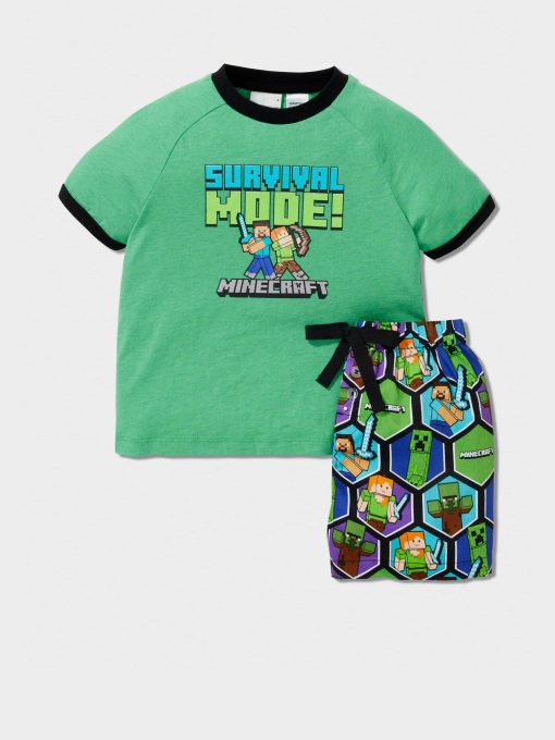 Jnr Boys Minecraft Pj Set multi