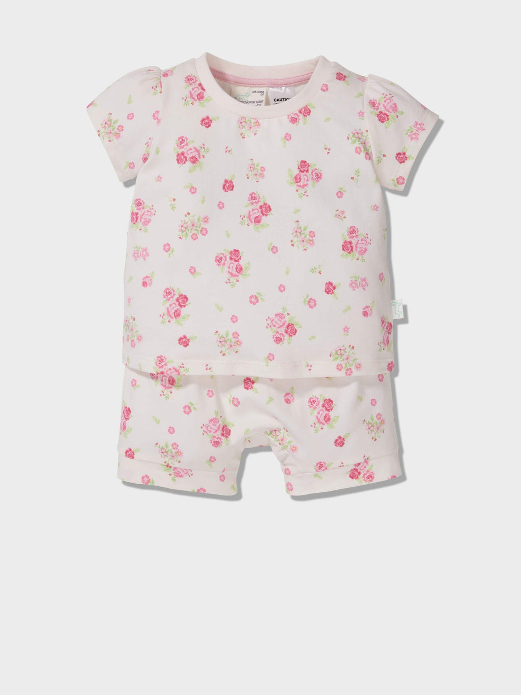 Baby Floral Print Pj Set pink