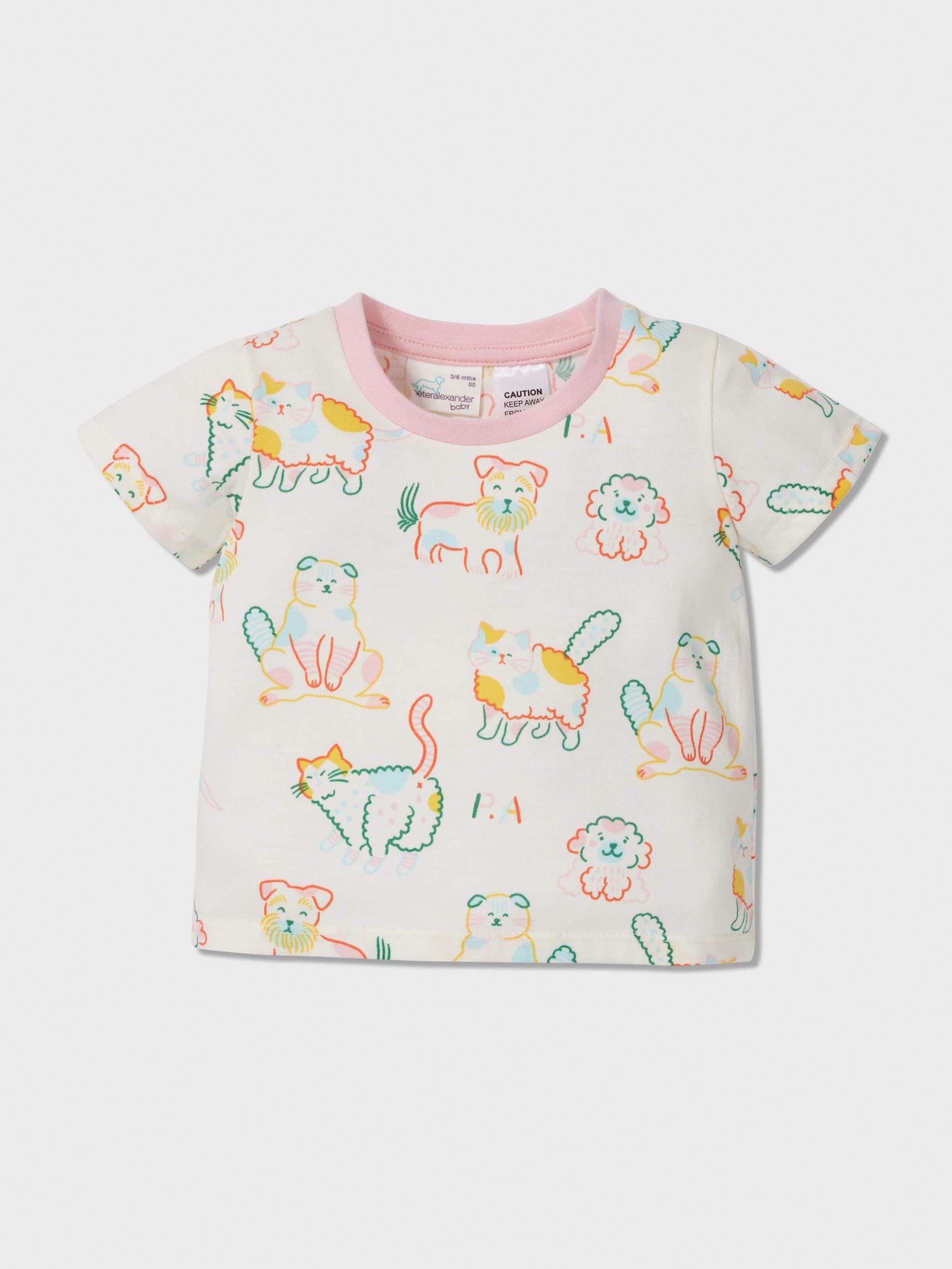 Baby Cats & Dogs Pj Set multi