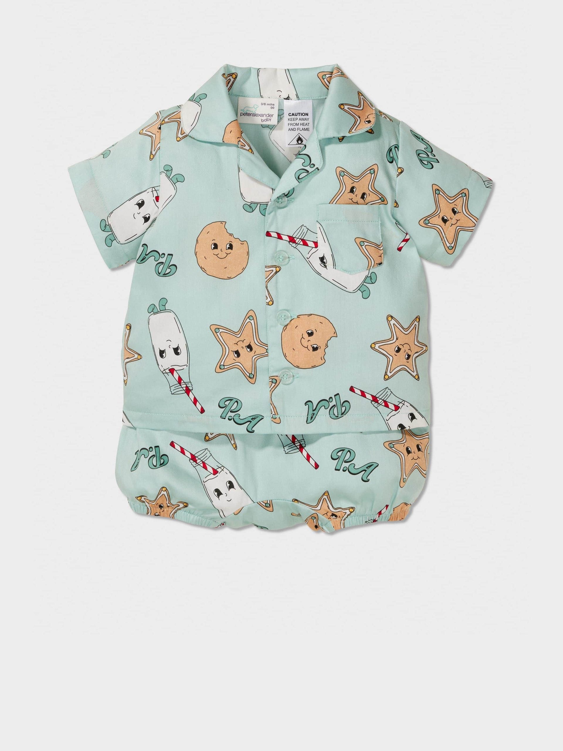 Baby Milk & Gingerbread Classic Pj Set mint