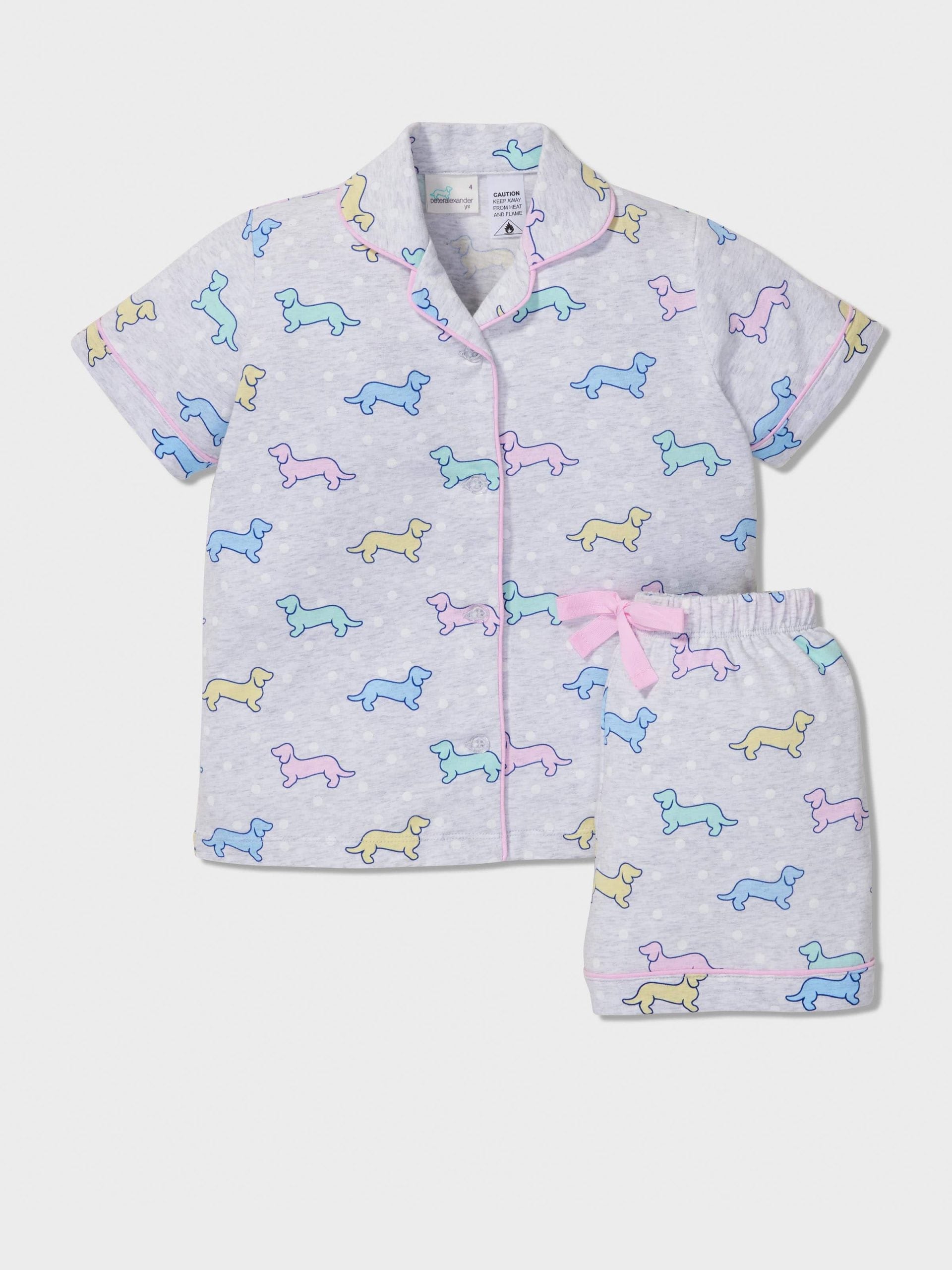 Jnr Girls Penny Print Classic Pj Set Multi