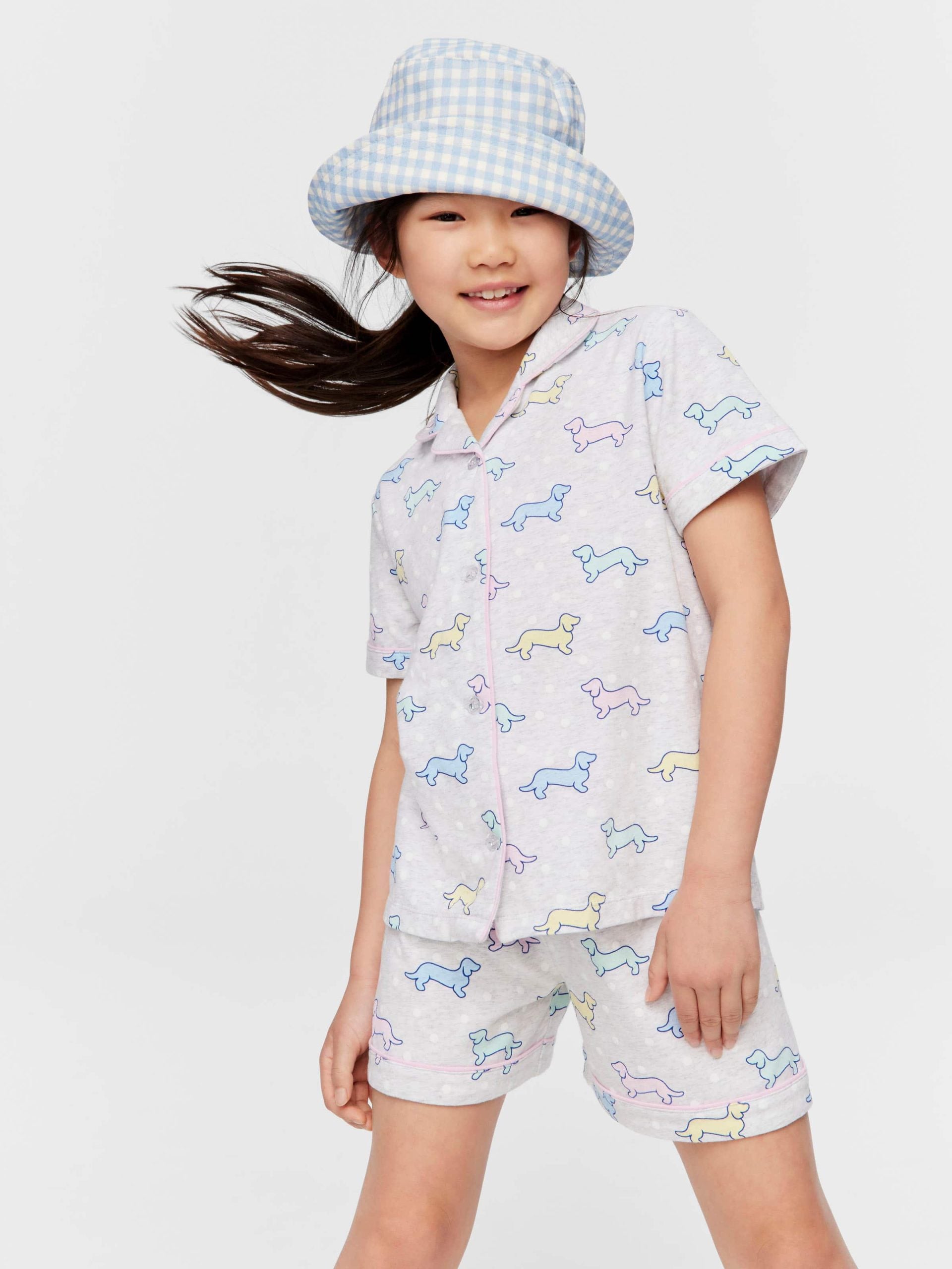 Jnr Girls Penny Print Classic Pj Set Multi