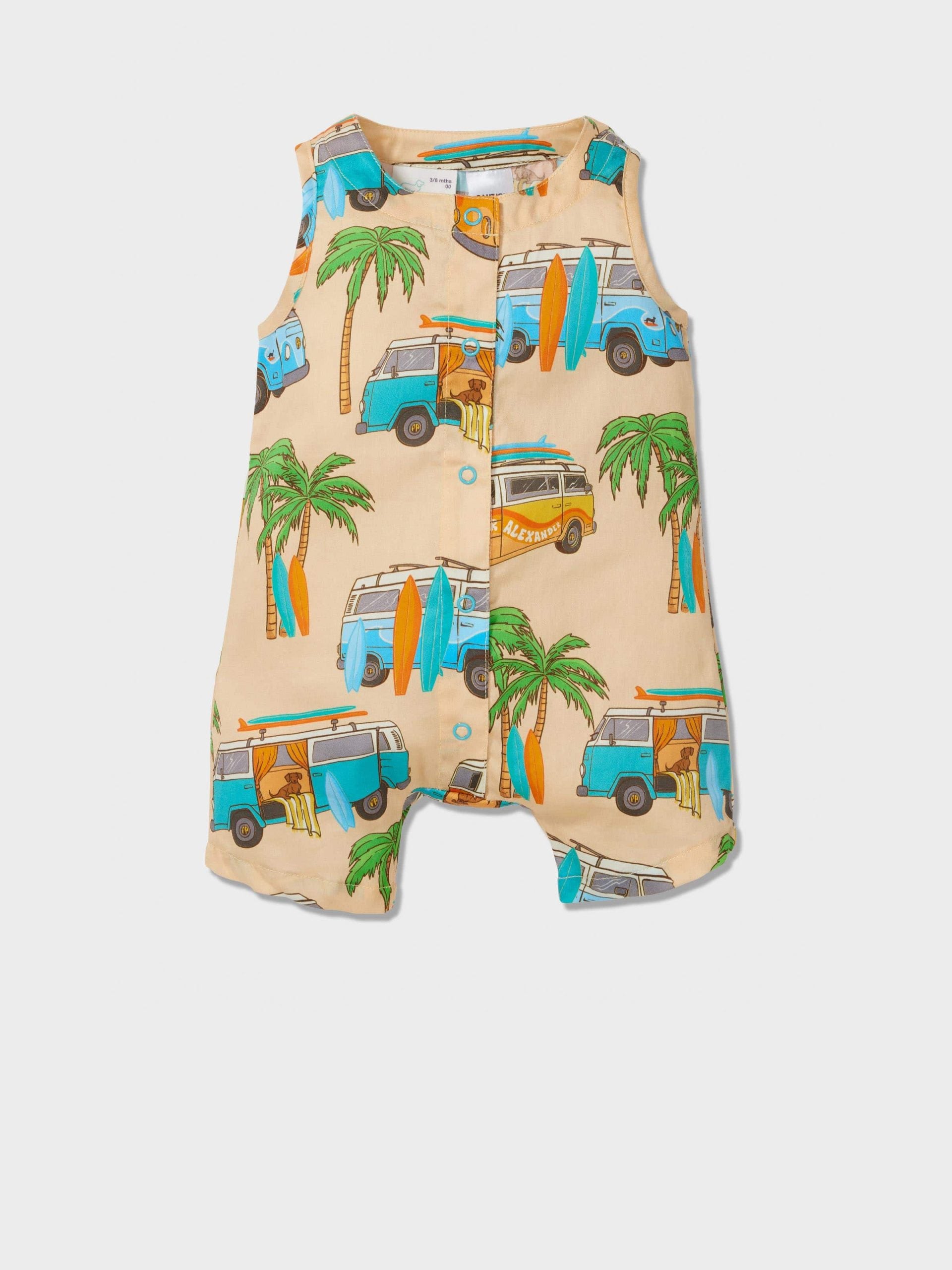 Baby Surfer Romper multi