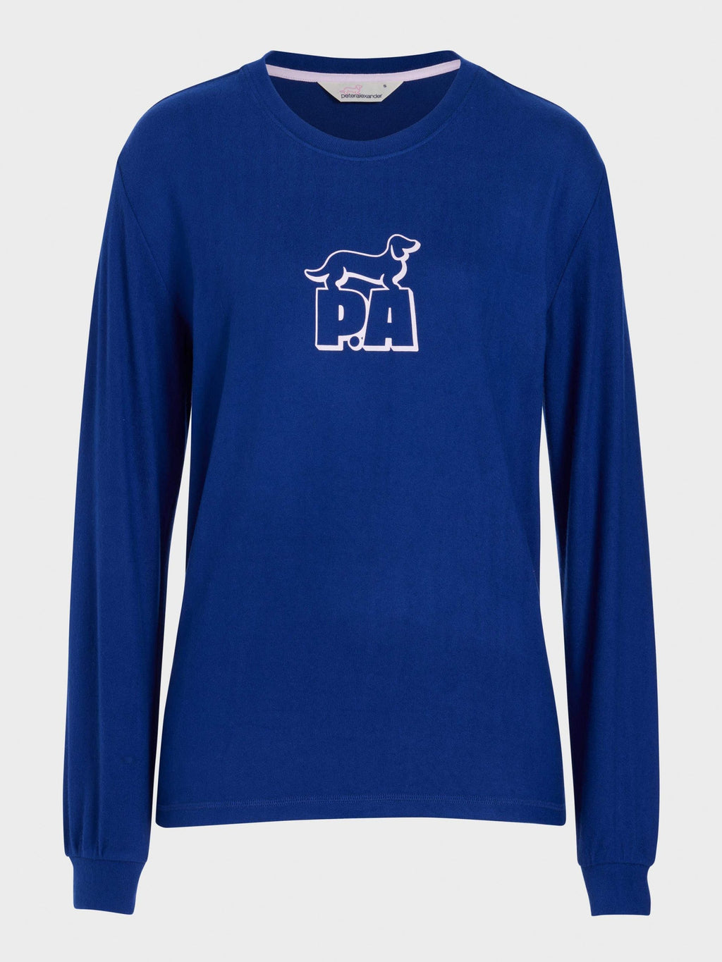 Navy Plush Block Logo Sweater navy
