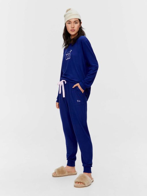 Navy Plush Easy Pj Pant navy