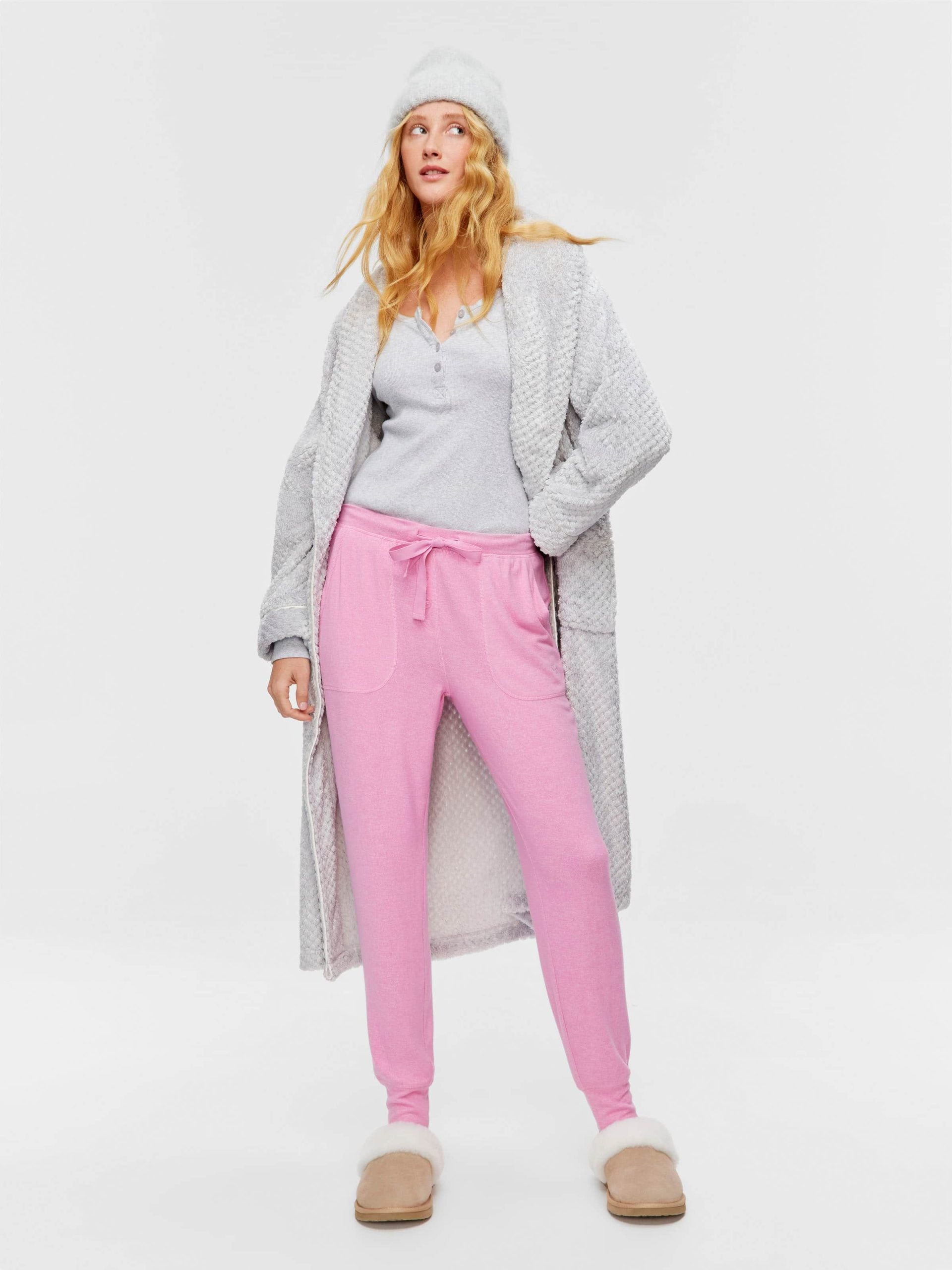Fuzzy Easy Pj Pant pink