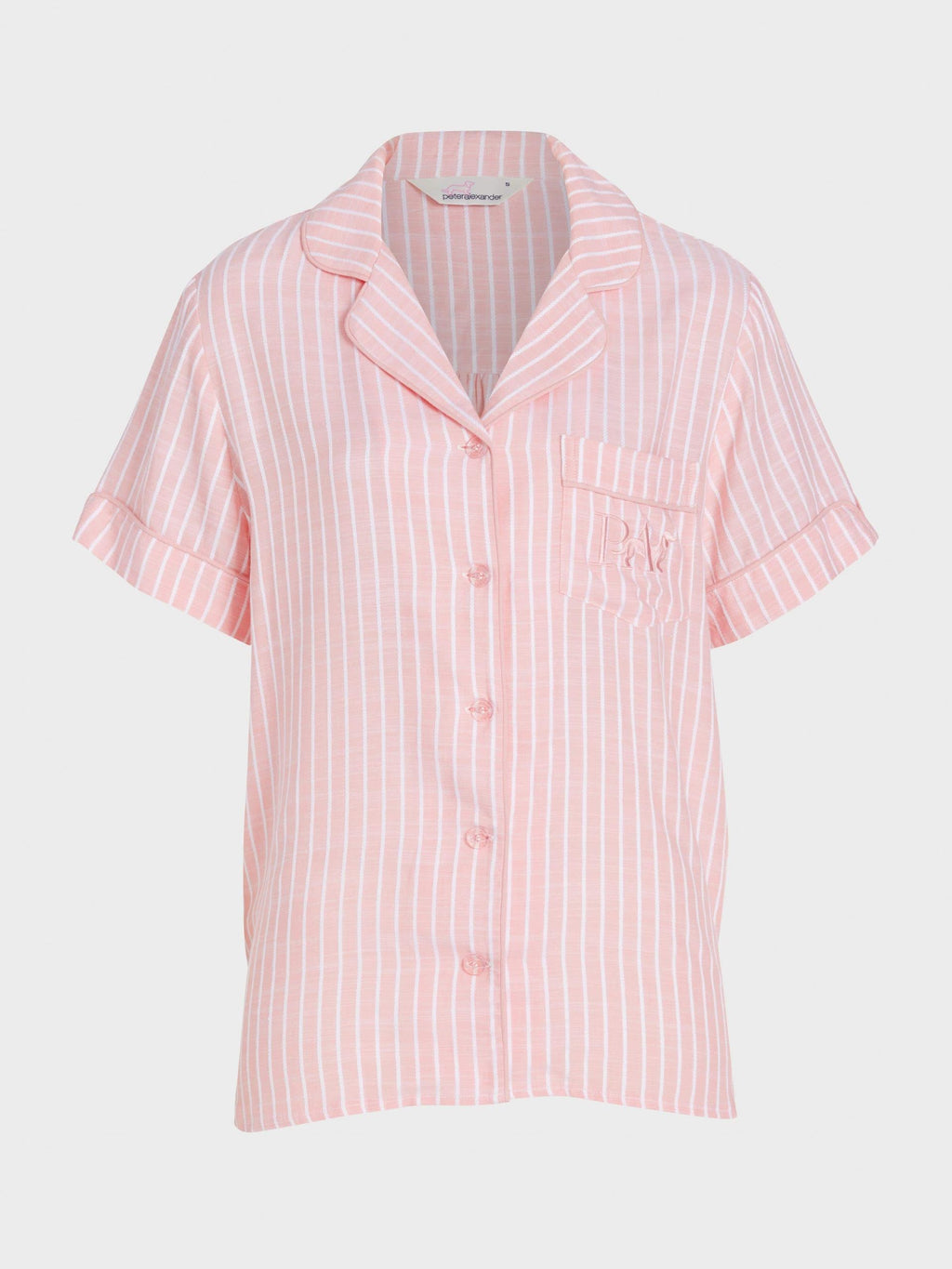 Pink Viscose Dobby Short Sleeve Shirt multi