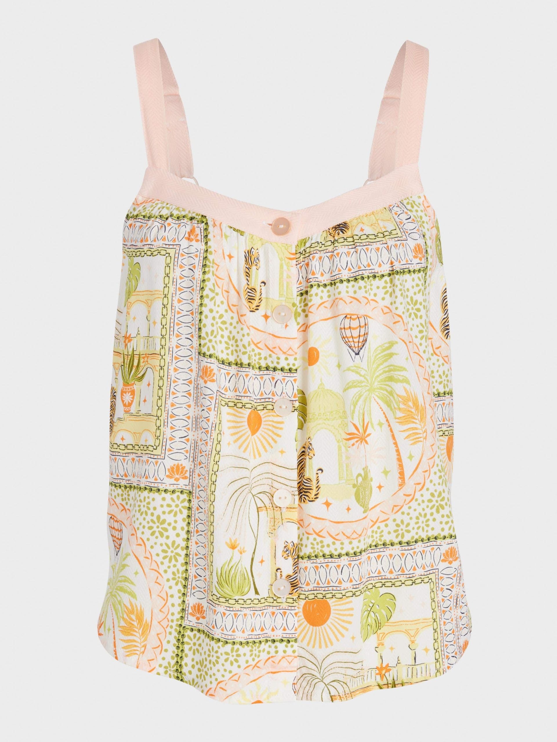 Scarf Print Cami multi