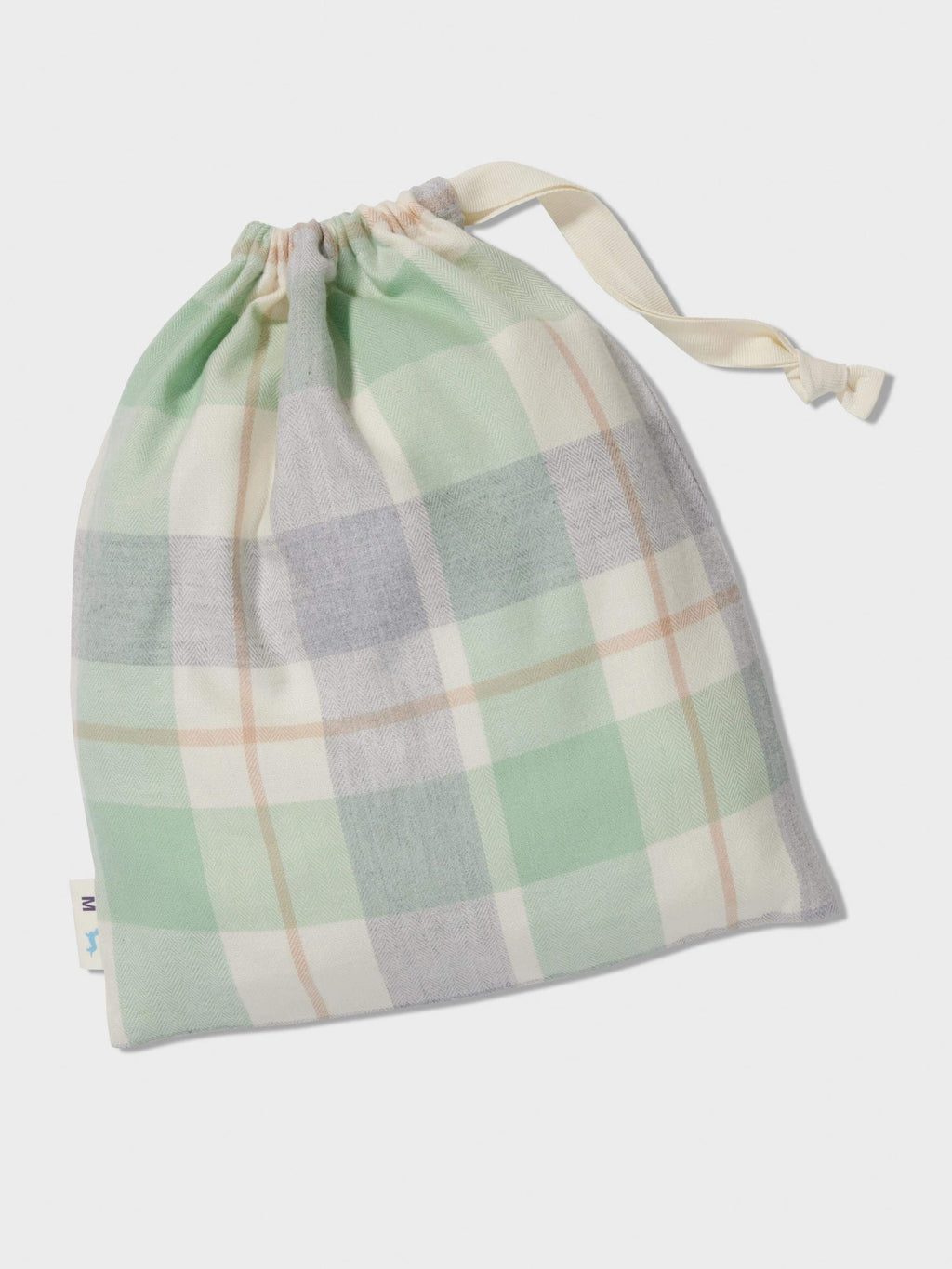 Mint Check Bamboo Flannelette Long Sleeve Pj Set multi