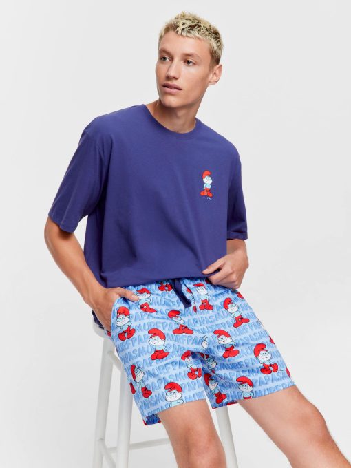 Papa Smurf Mid Short multi