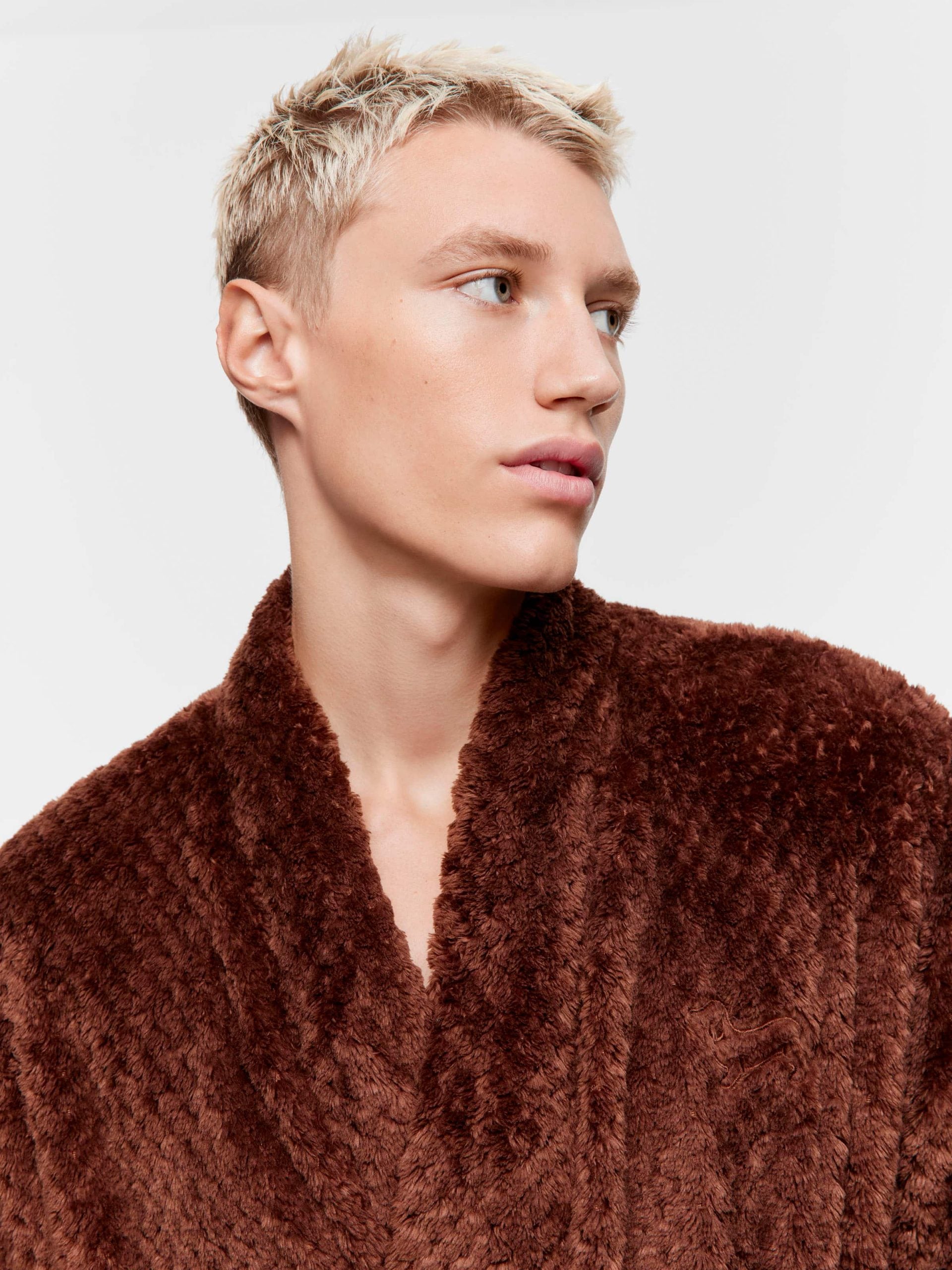 Chocolate Jacquard Gown chocolate