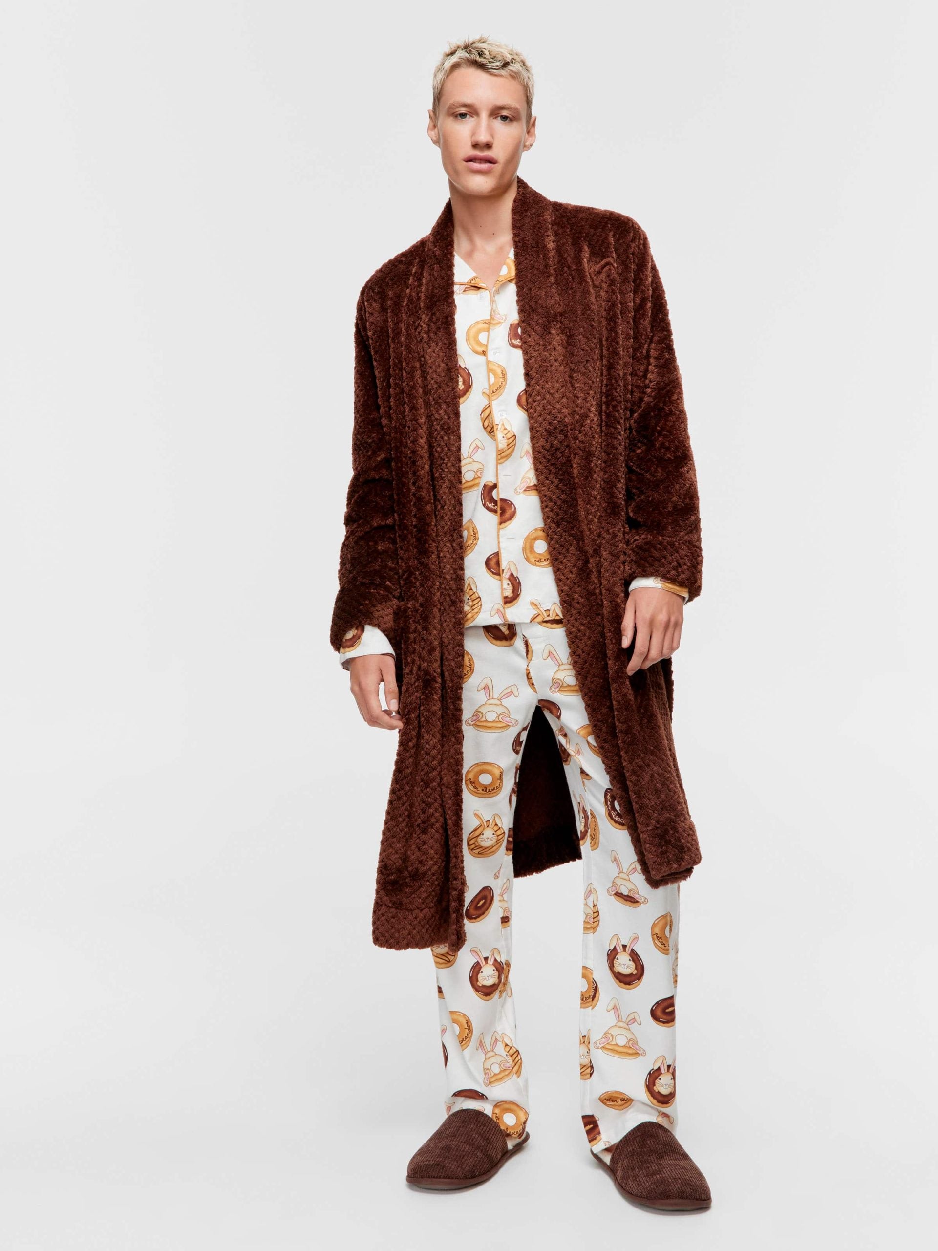 Chocolate Jacquard Gown chocolate