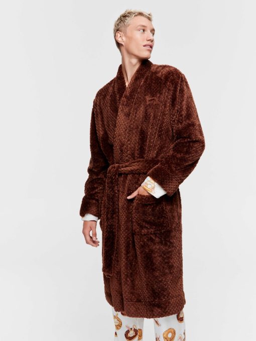 Chocolate Jacquard Gown chocolate