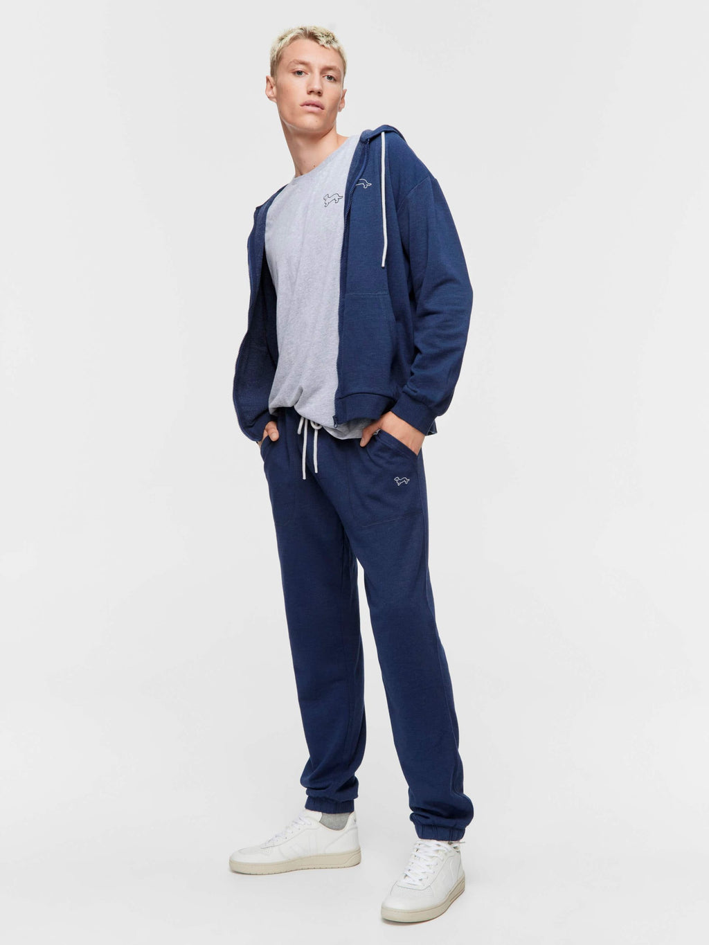 Navy Fleece Track Pant navy