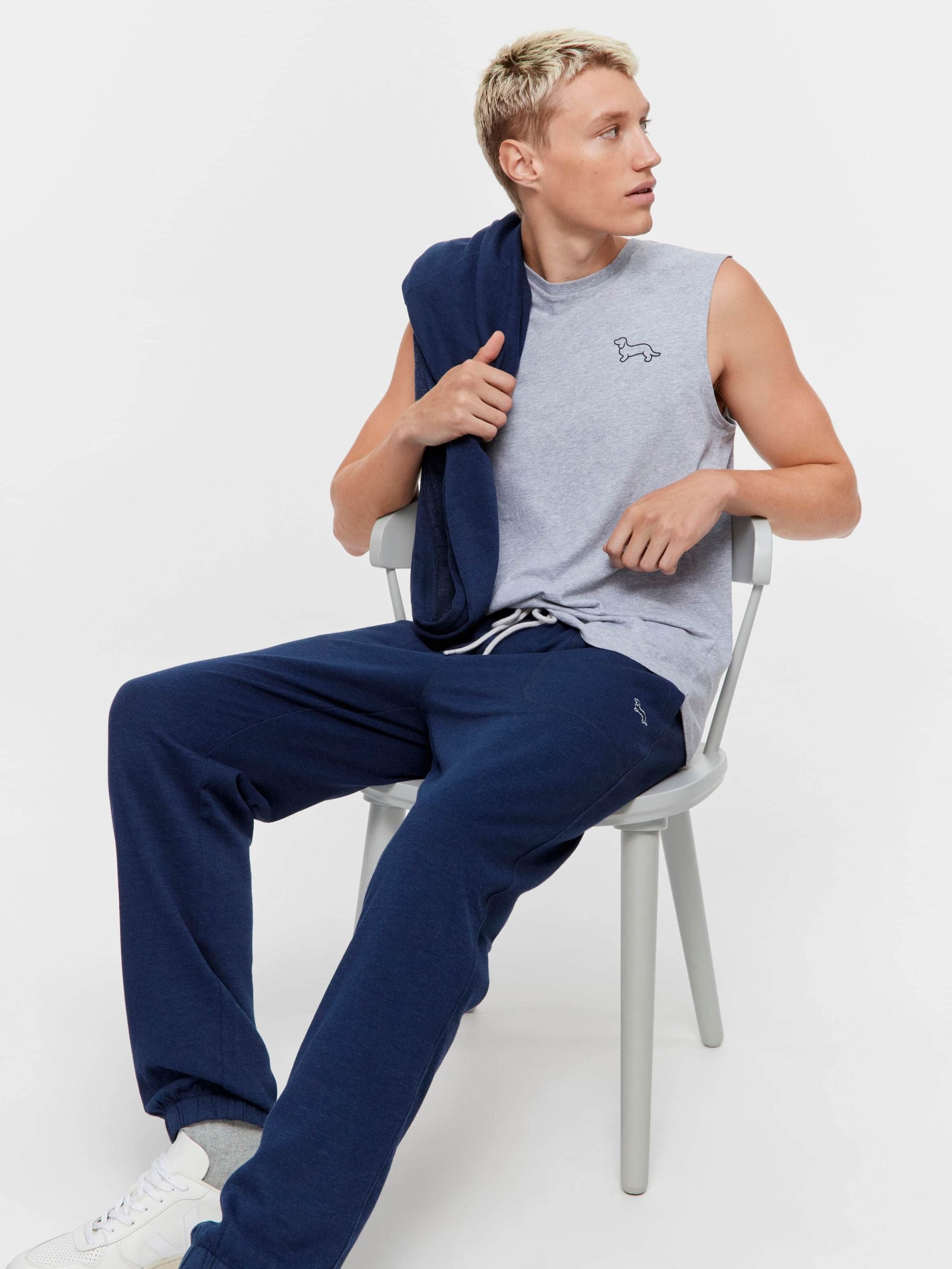 Navy Fleece Track Pant navy