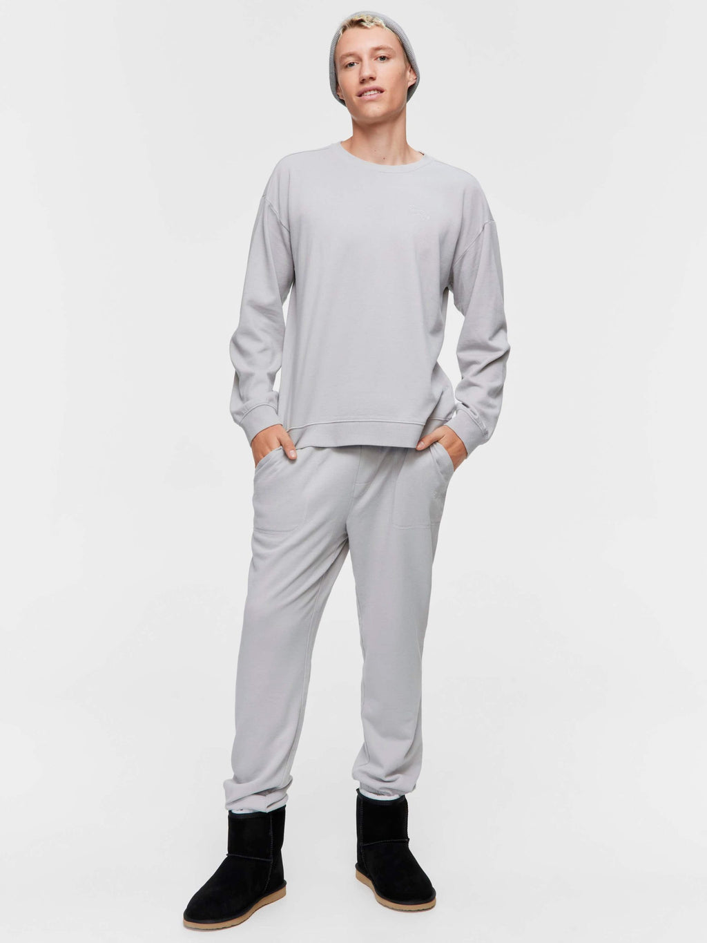 Grey Fleece Sweater grey