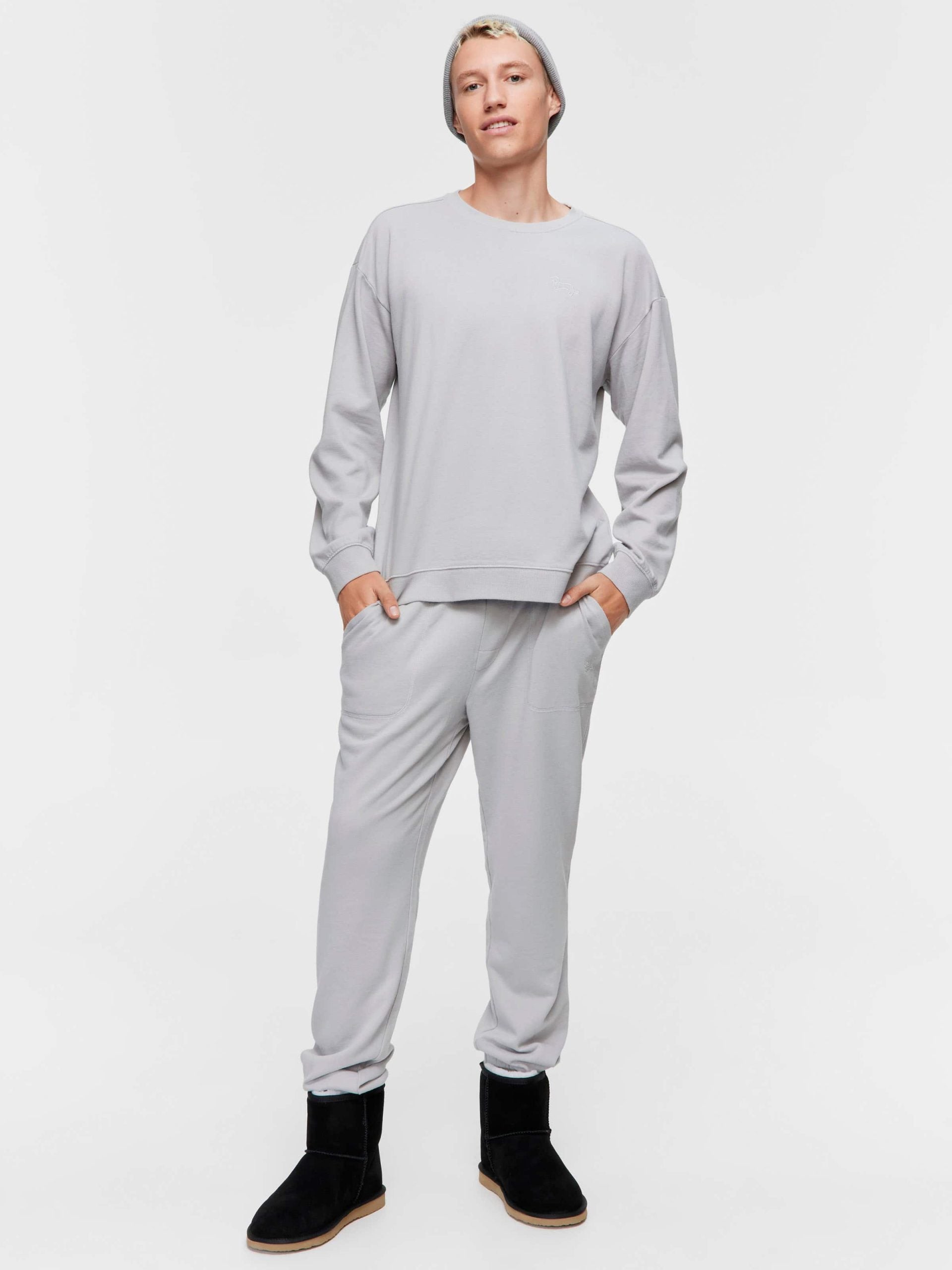Grey Fleece Sweater grey
