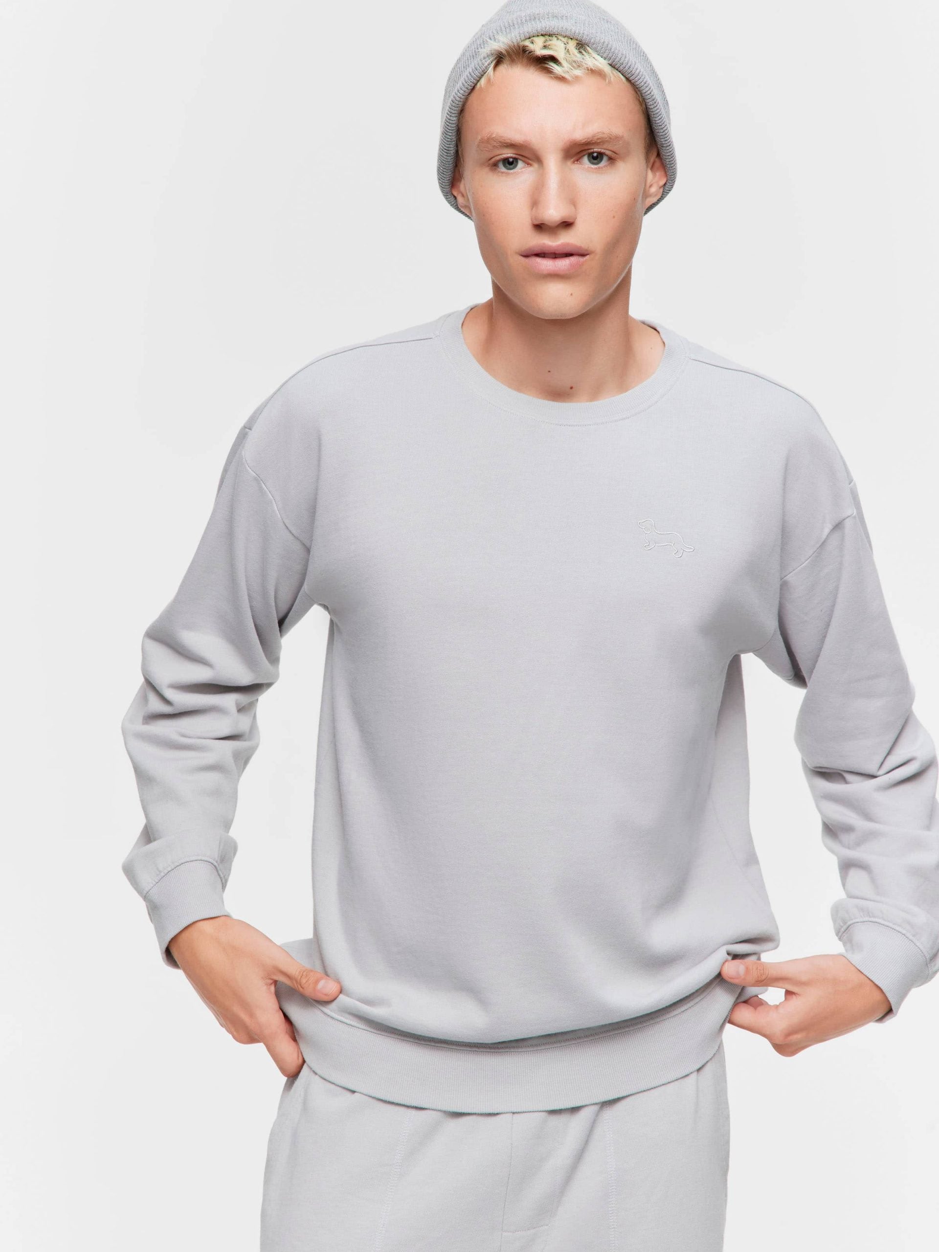 Grey Fleece Sweater grey