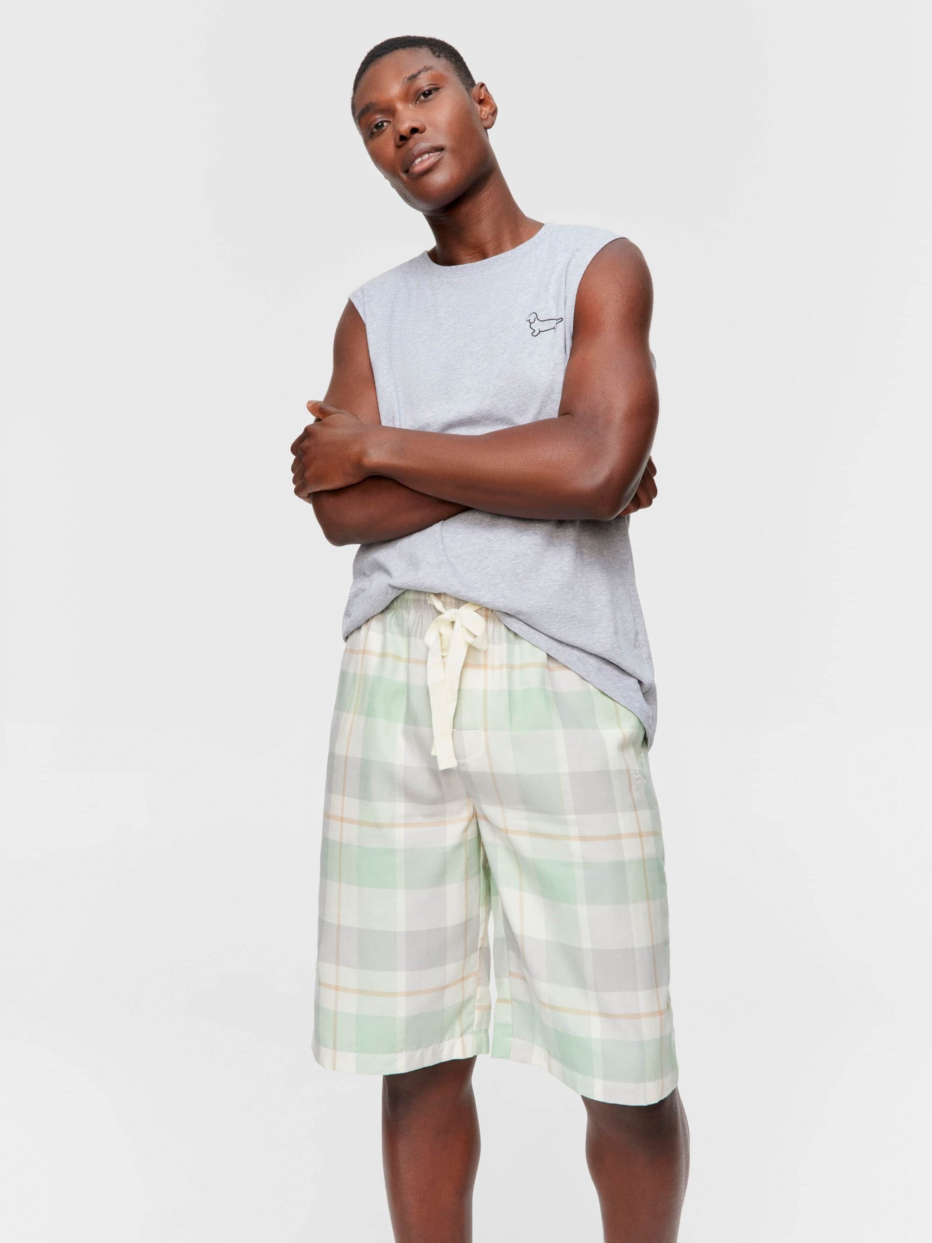 Mint Check Sleep Short multi