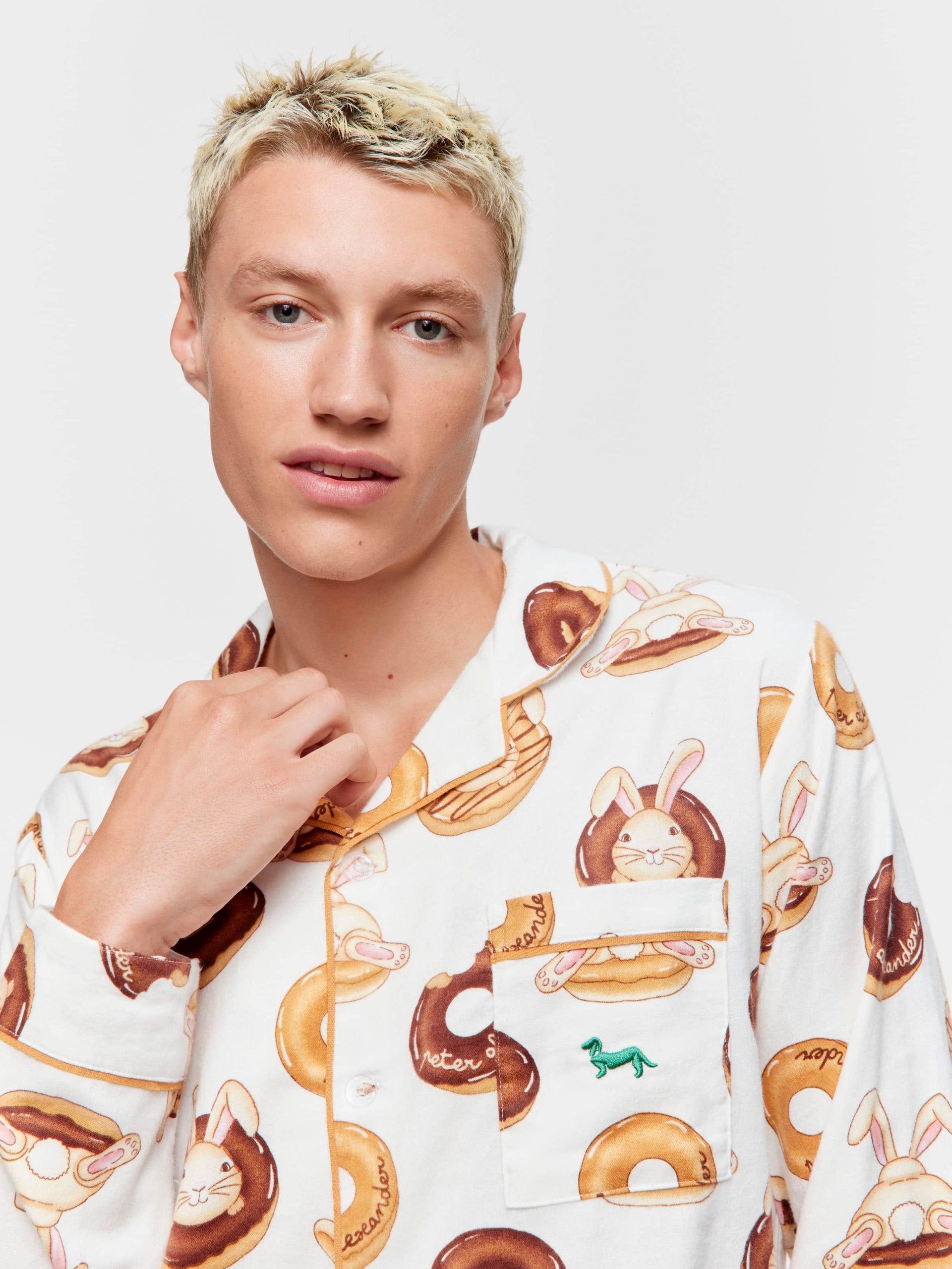 Krispy Kreme Bunnies Bamboo Flannelette Long Sleeve Pj Set multi