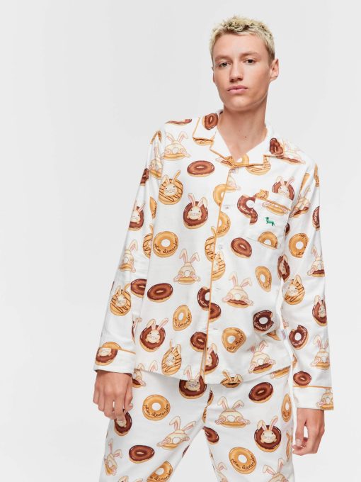 Krispy Kreme Bunnies Bamboo Flannelette Long Sleeve Pj Set multi