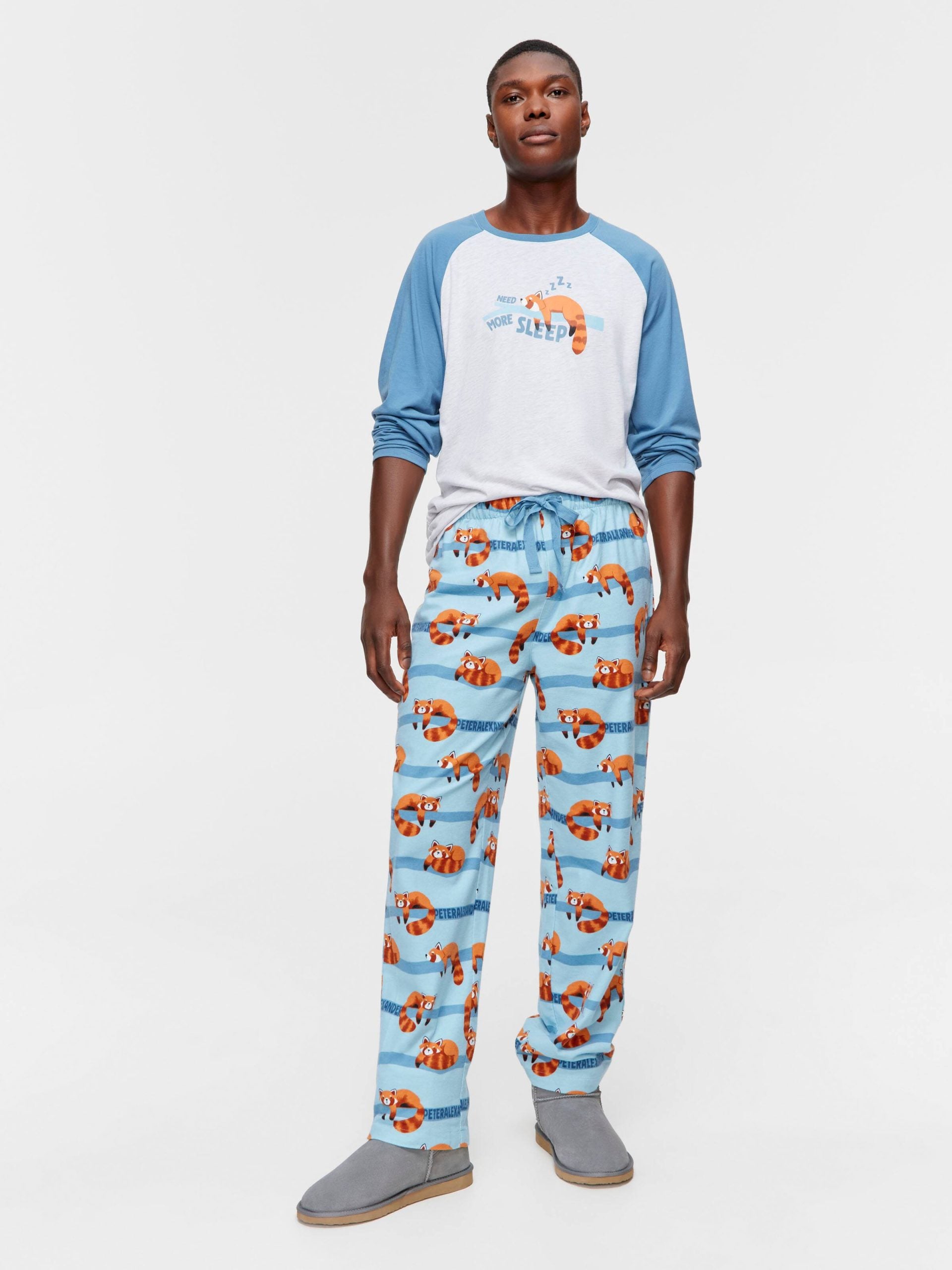 Red Panda Flannelette Classic Pj Pant multi