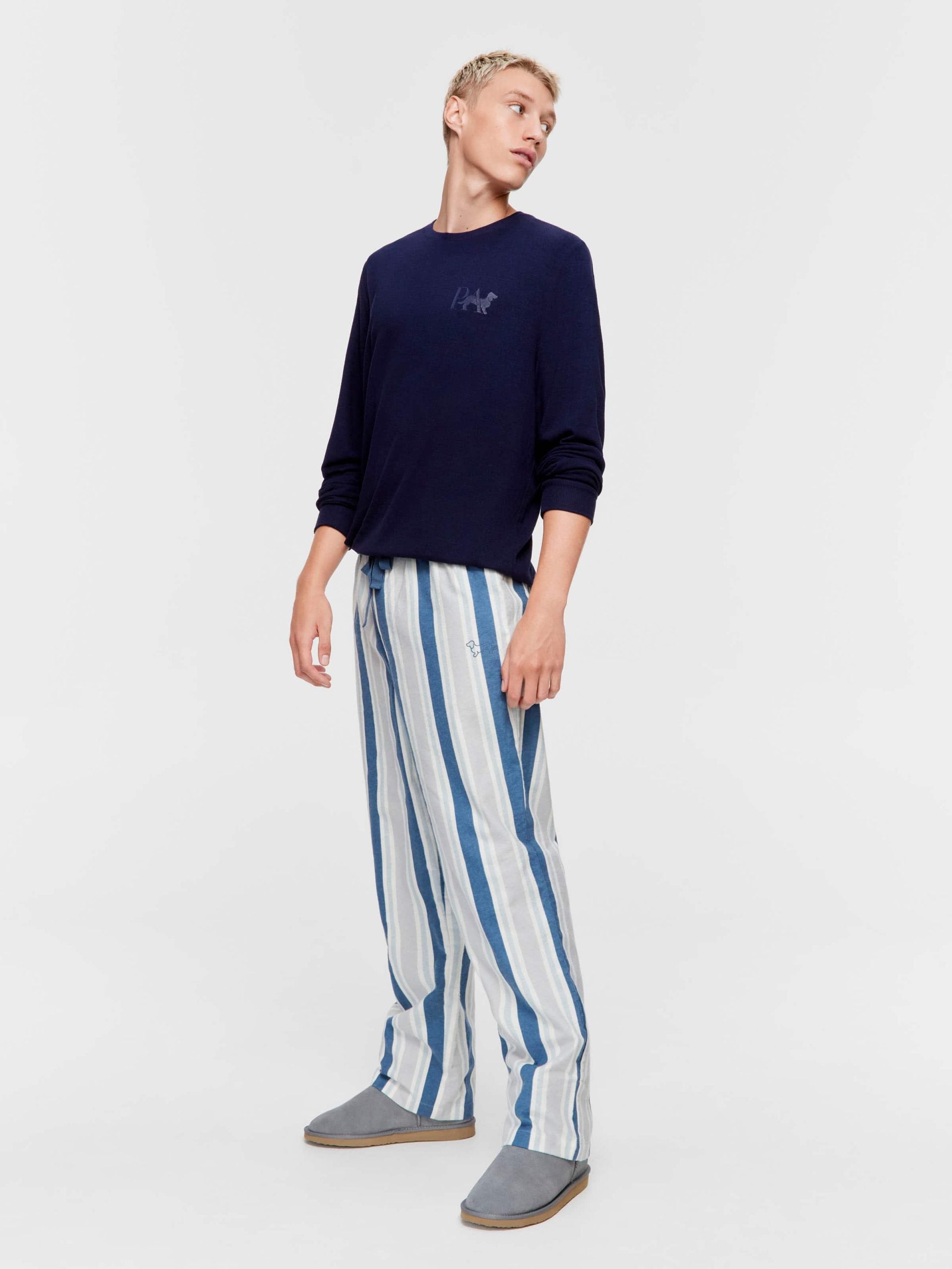 Multi Stripe Flannelette Pj Pant multi
