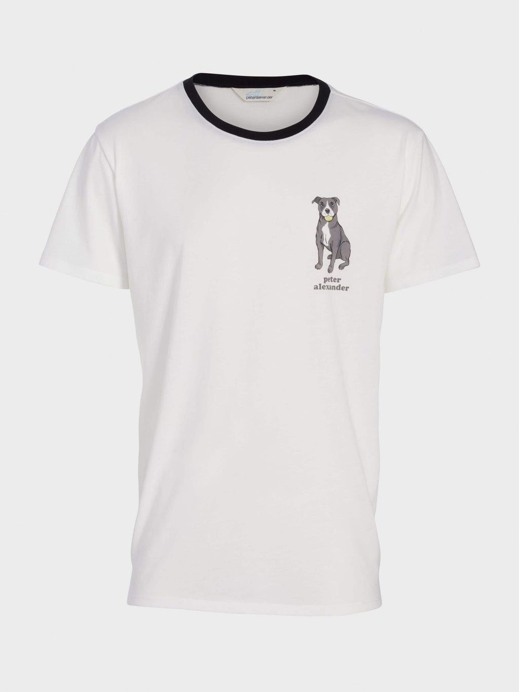 Staffy Tee white