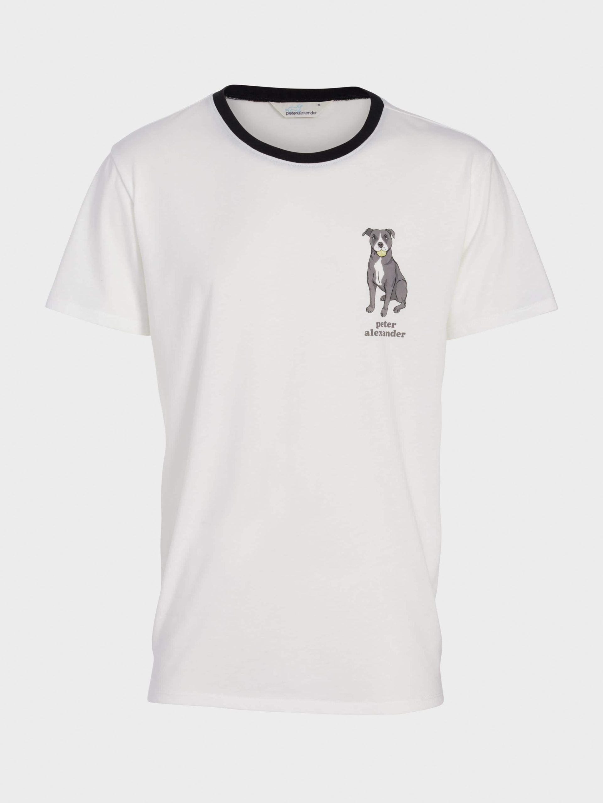 Staffy Tee white