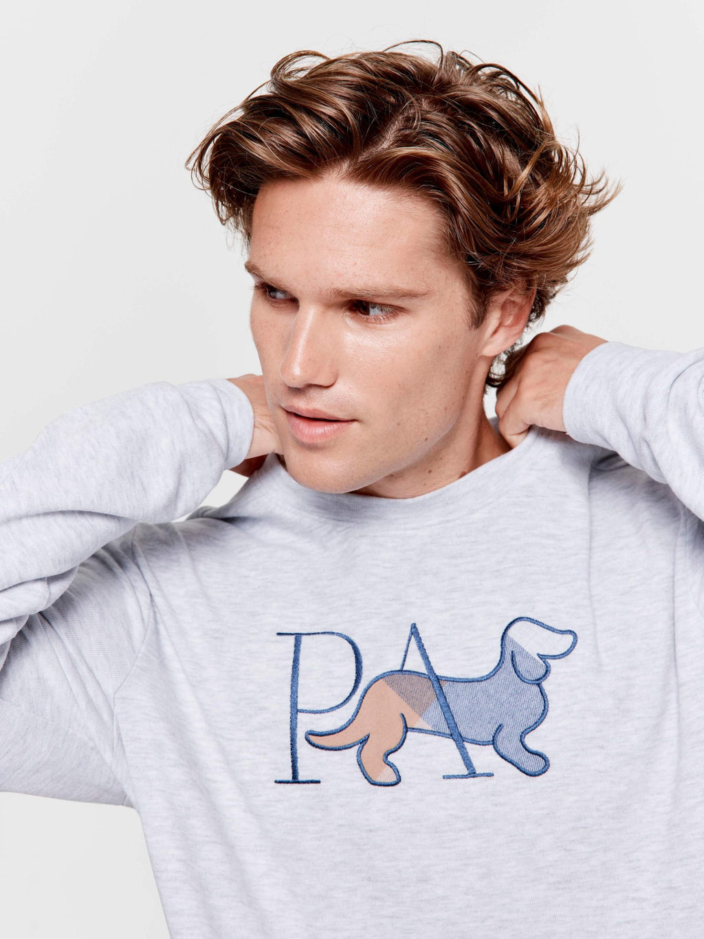 P.A Buffalo Sweater greymarle