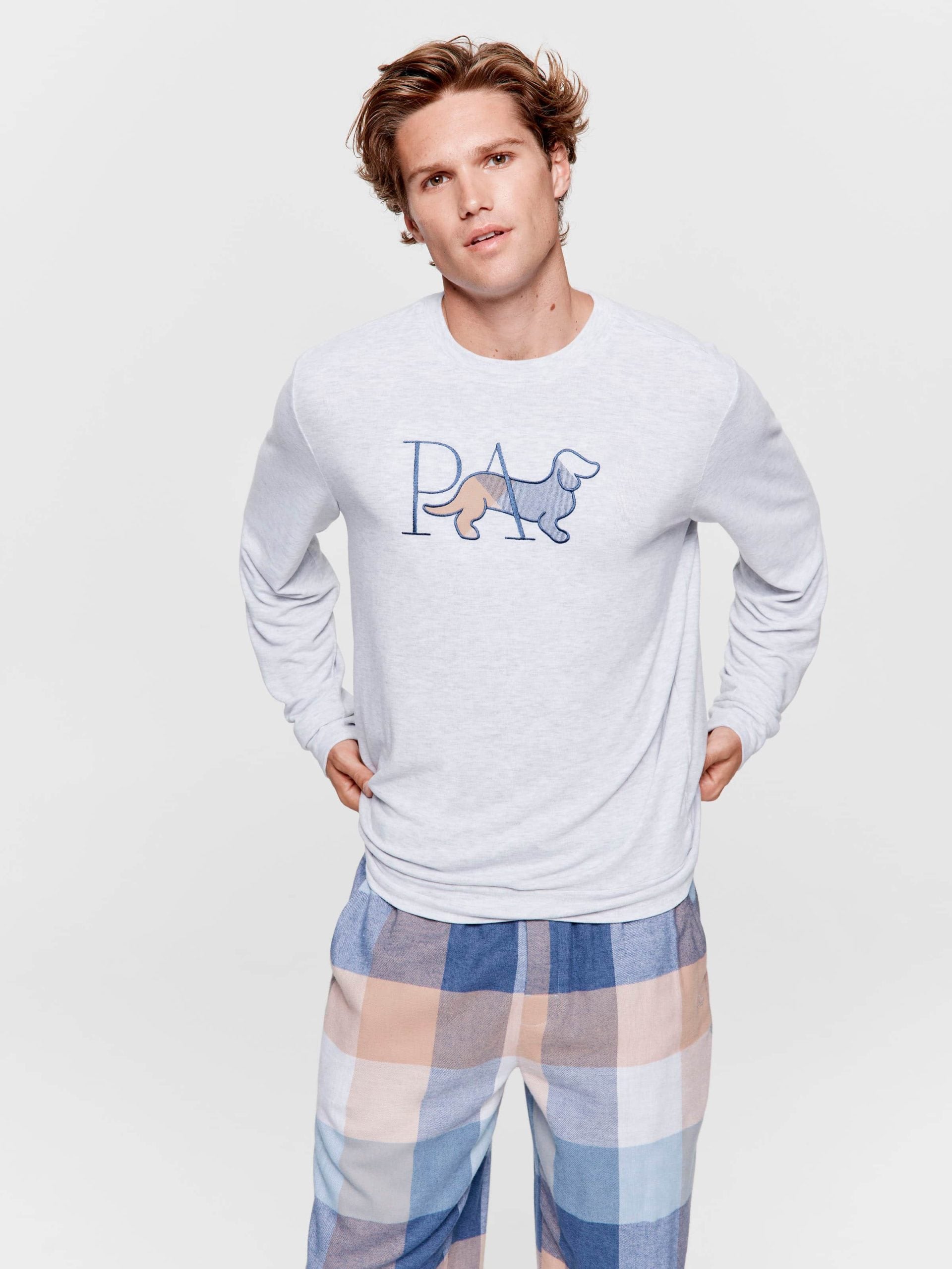 P.A Buffalo Sweater greymarle