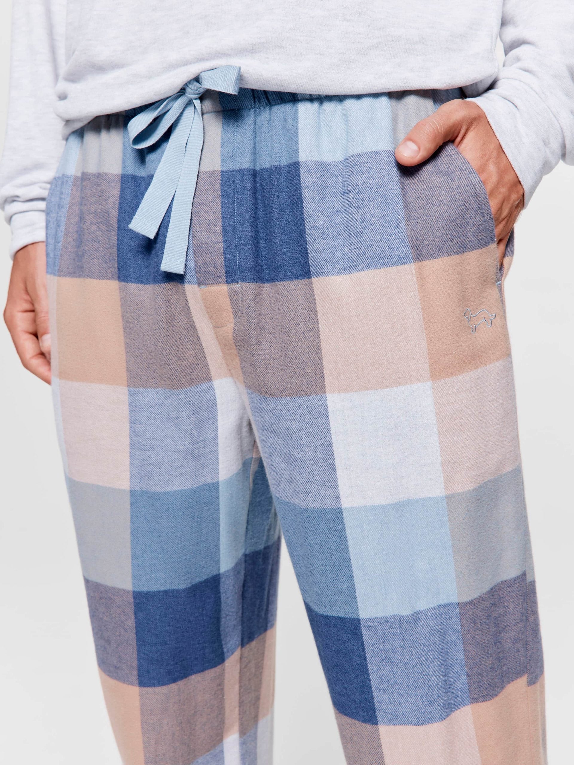 Navy Buffalo Flannelette Pj Pant multi
