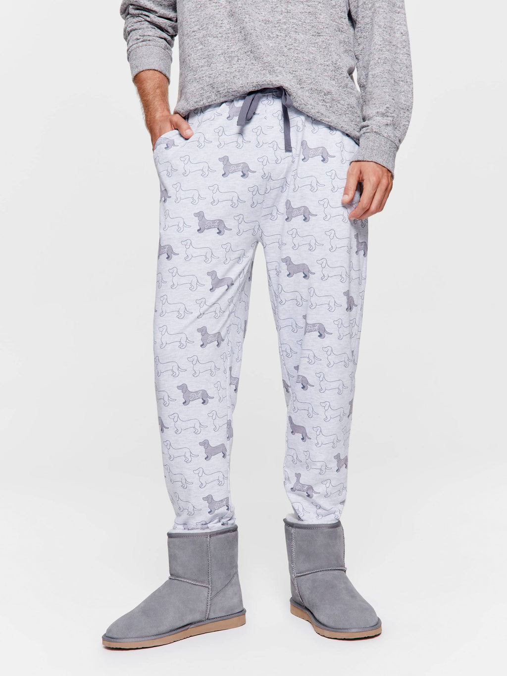 Grey Penny Logo Pj Pant greymarle