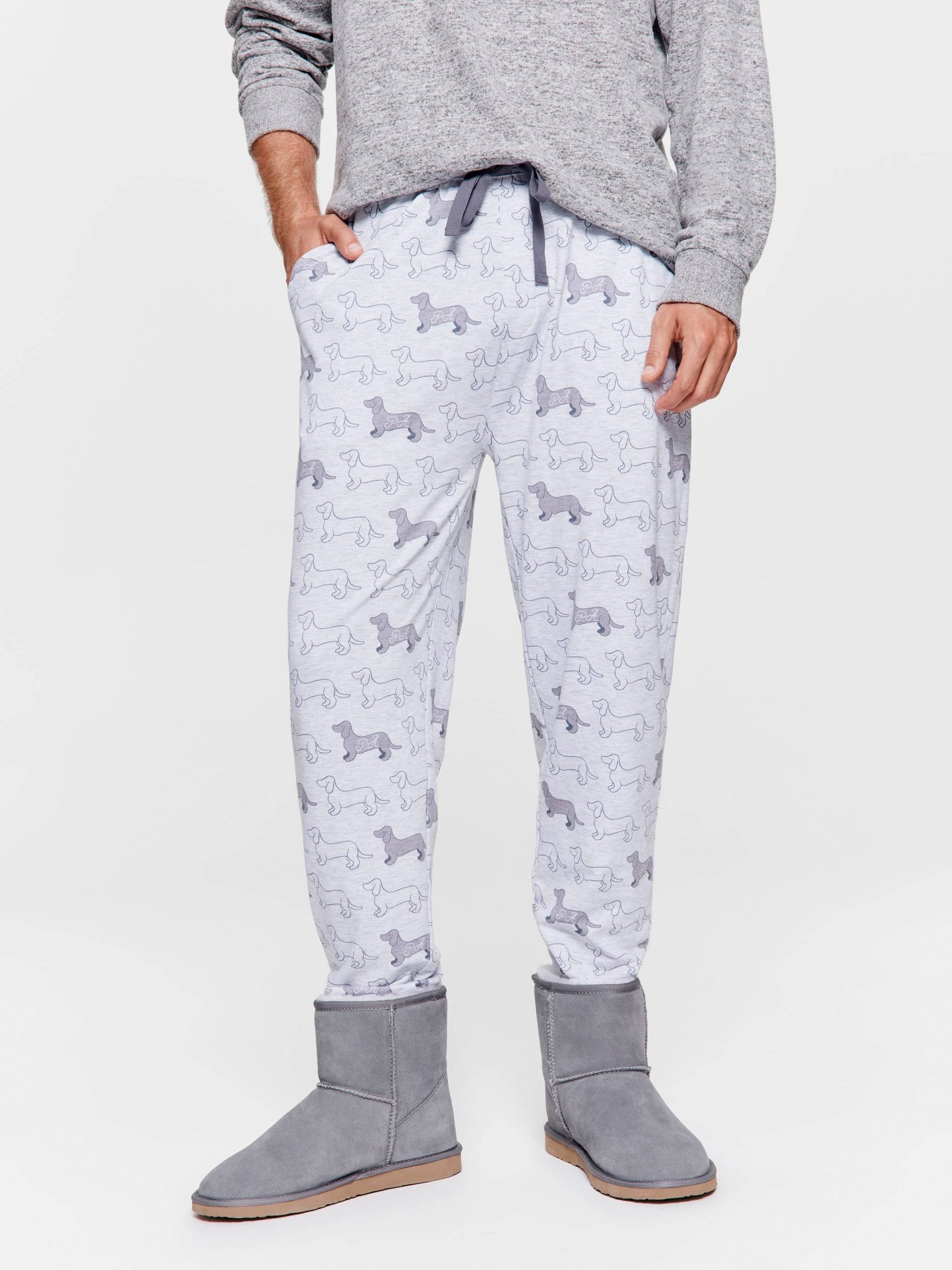 Grey Penny Logo Pj Pant greymarle