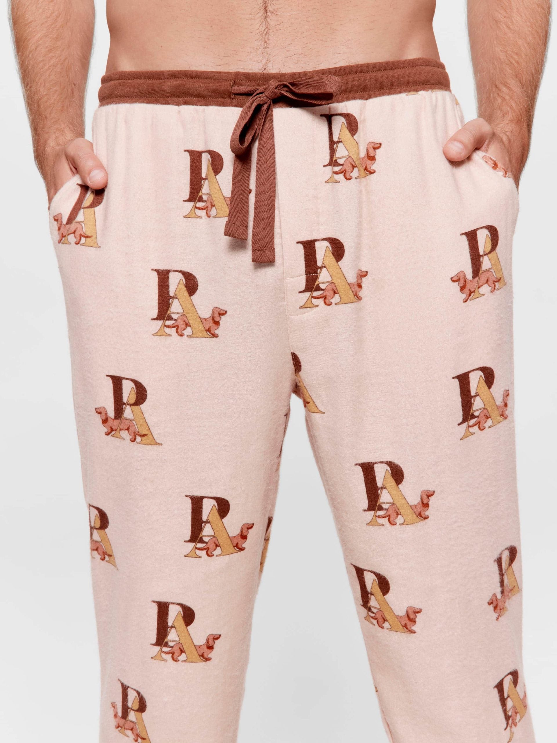 P.A Logo Classic Flannelette Pj Pant multi