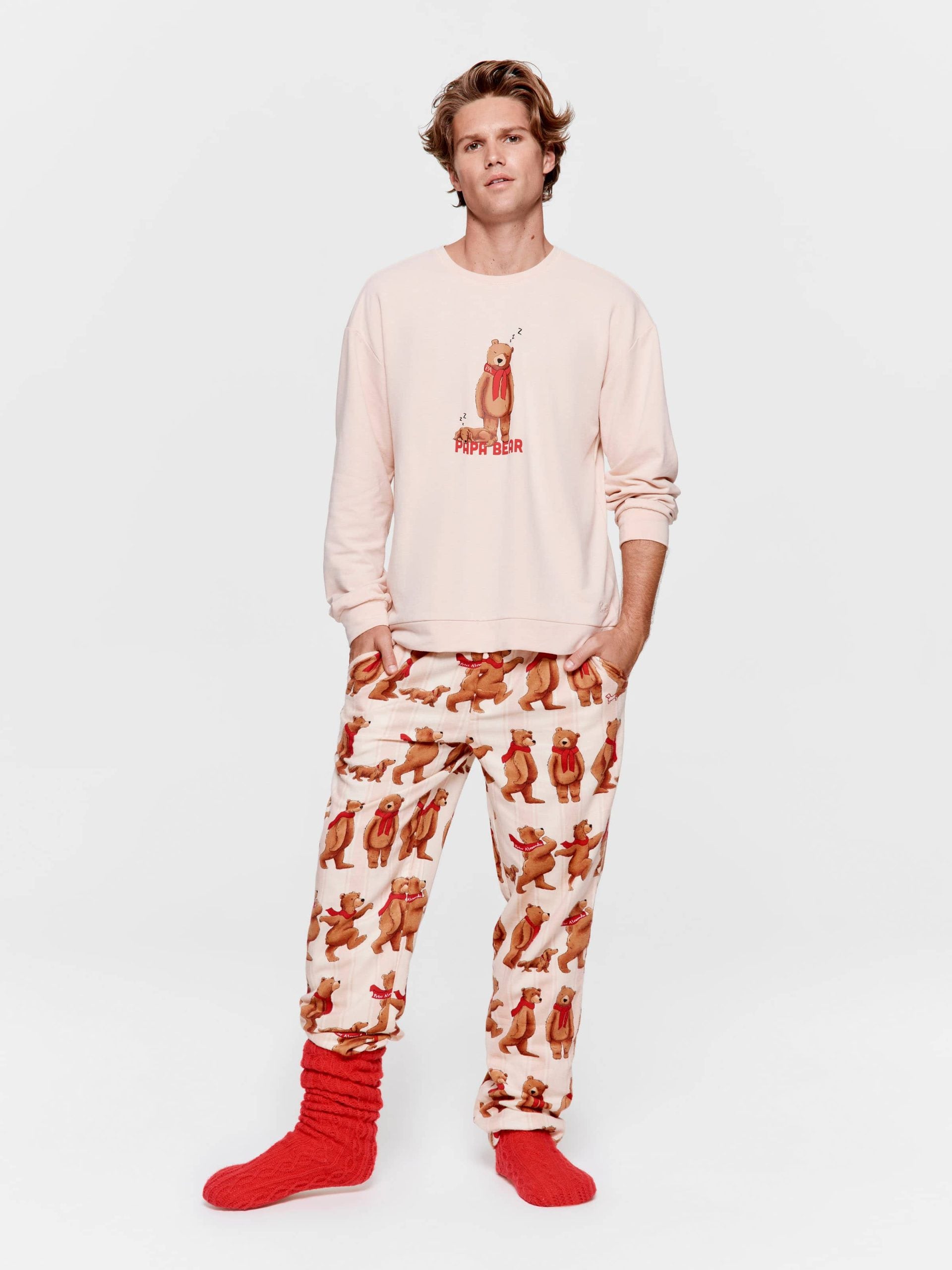 Family Papa Bear Sweater oatmeal