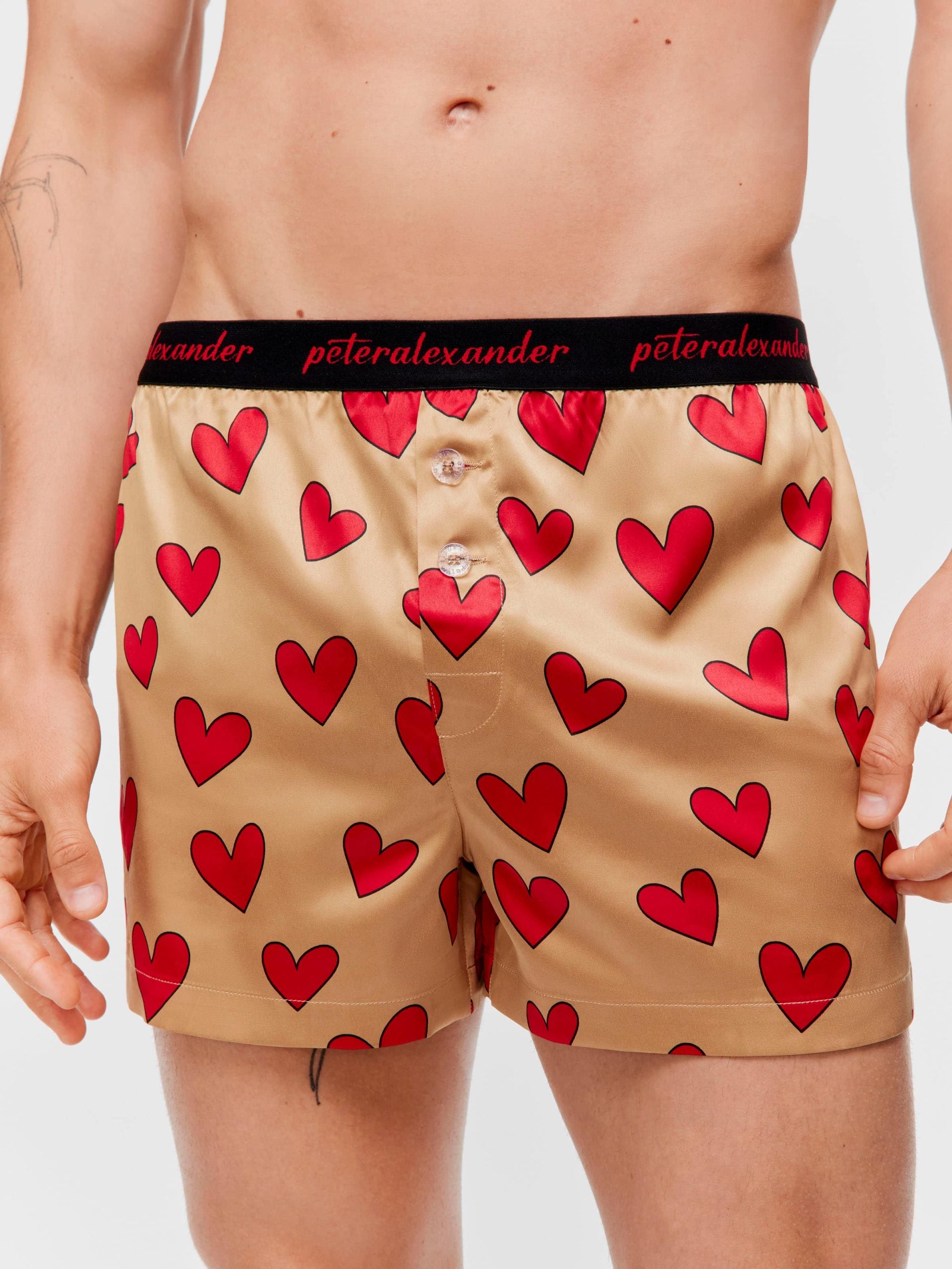 Satin Heart Boxer Short multi