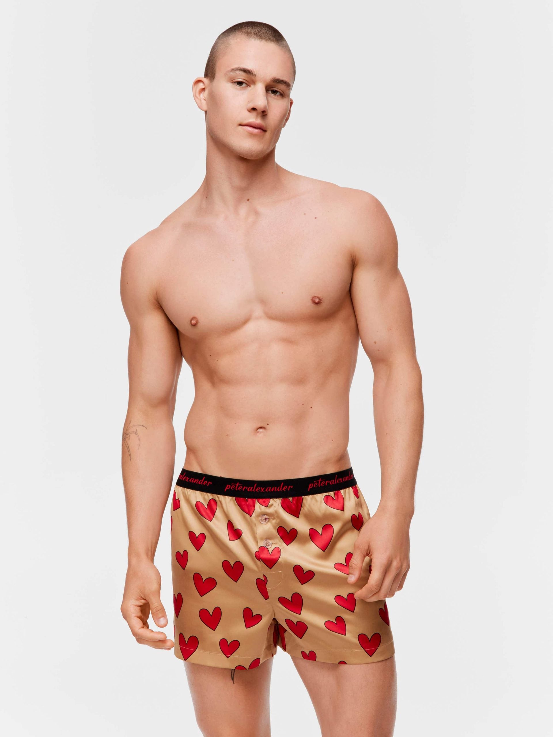 Satin Heart Boxer Short multi