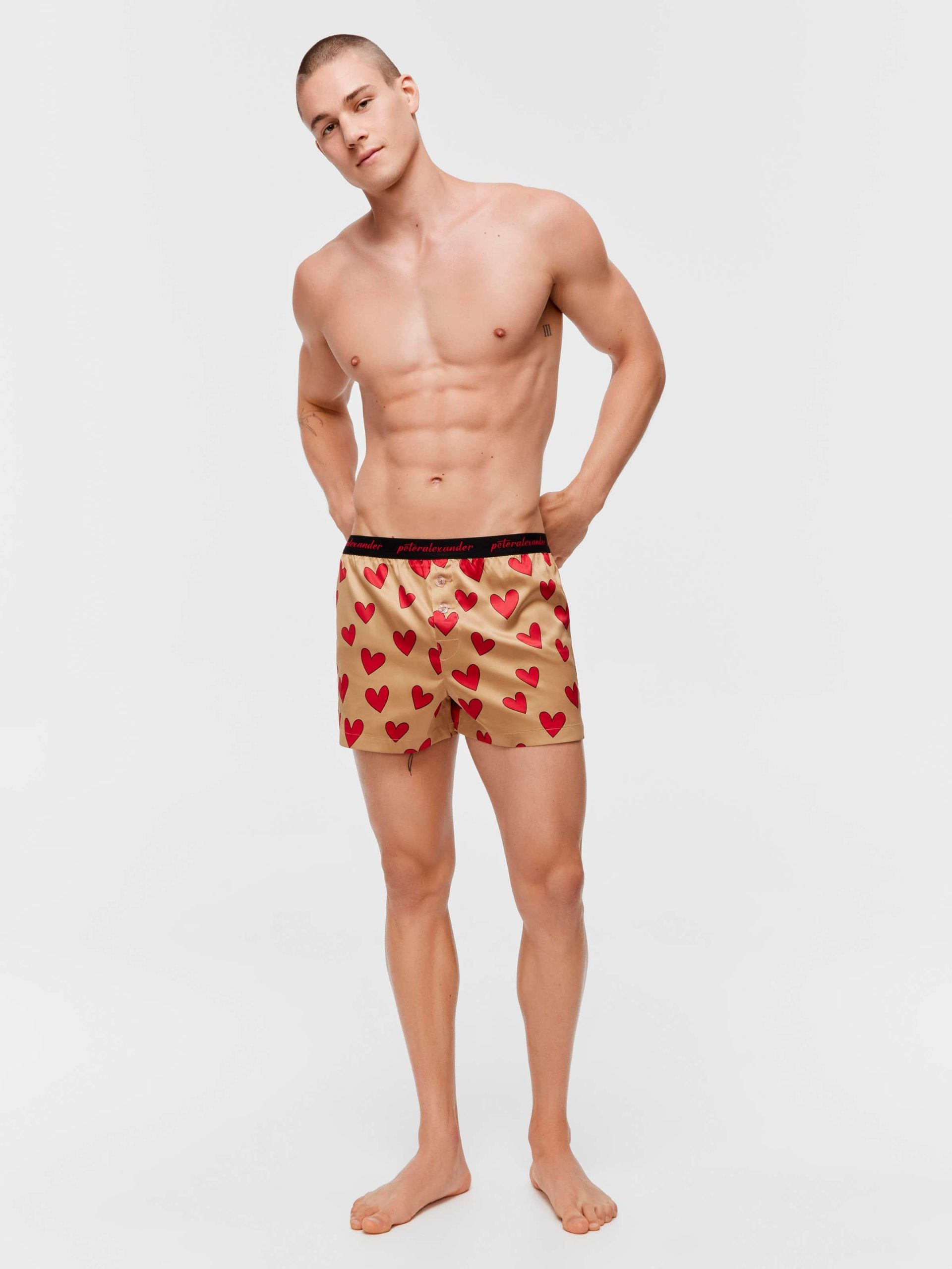 Satin Heart Boxer Short multi