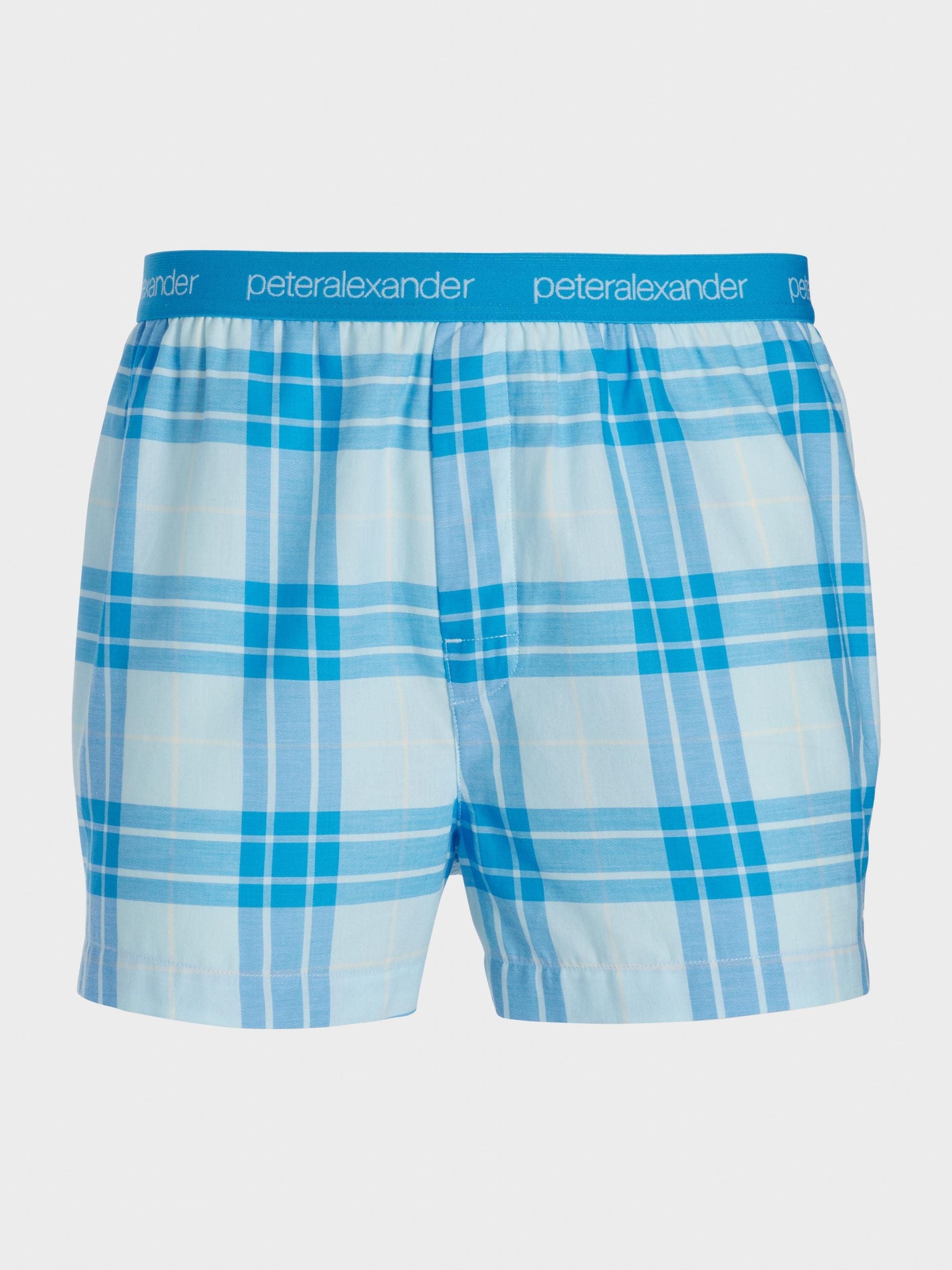 Blue Windowpane Boxer Short multi