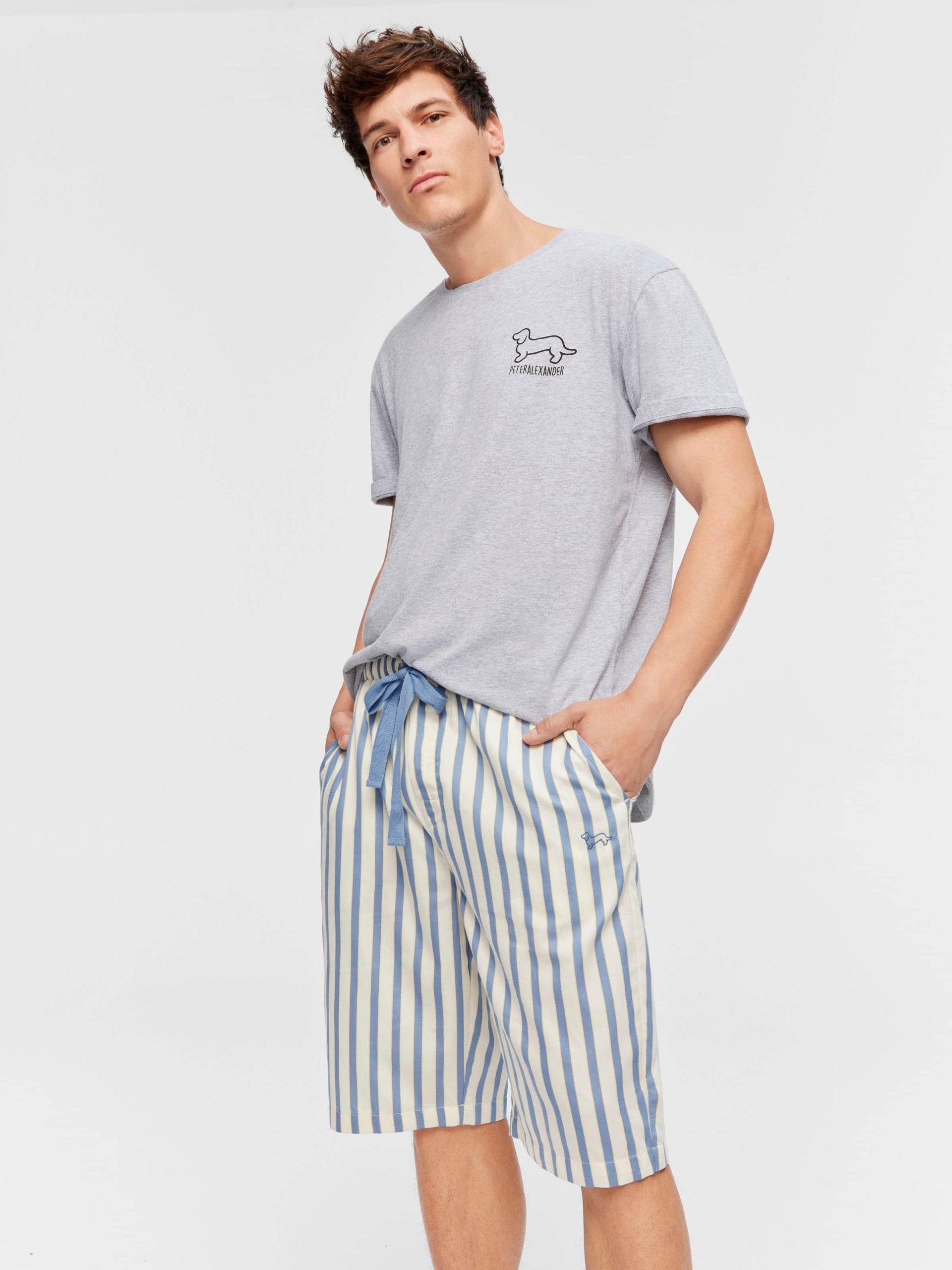 Blue Stripe Sleep Short multi