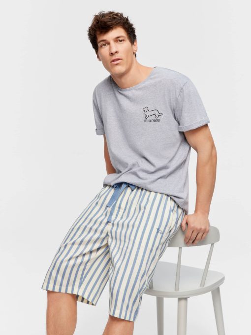 Blue Stripe Sleep Short multi
