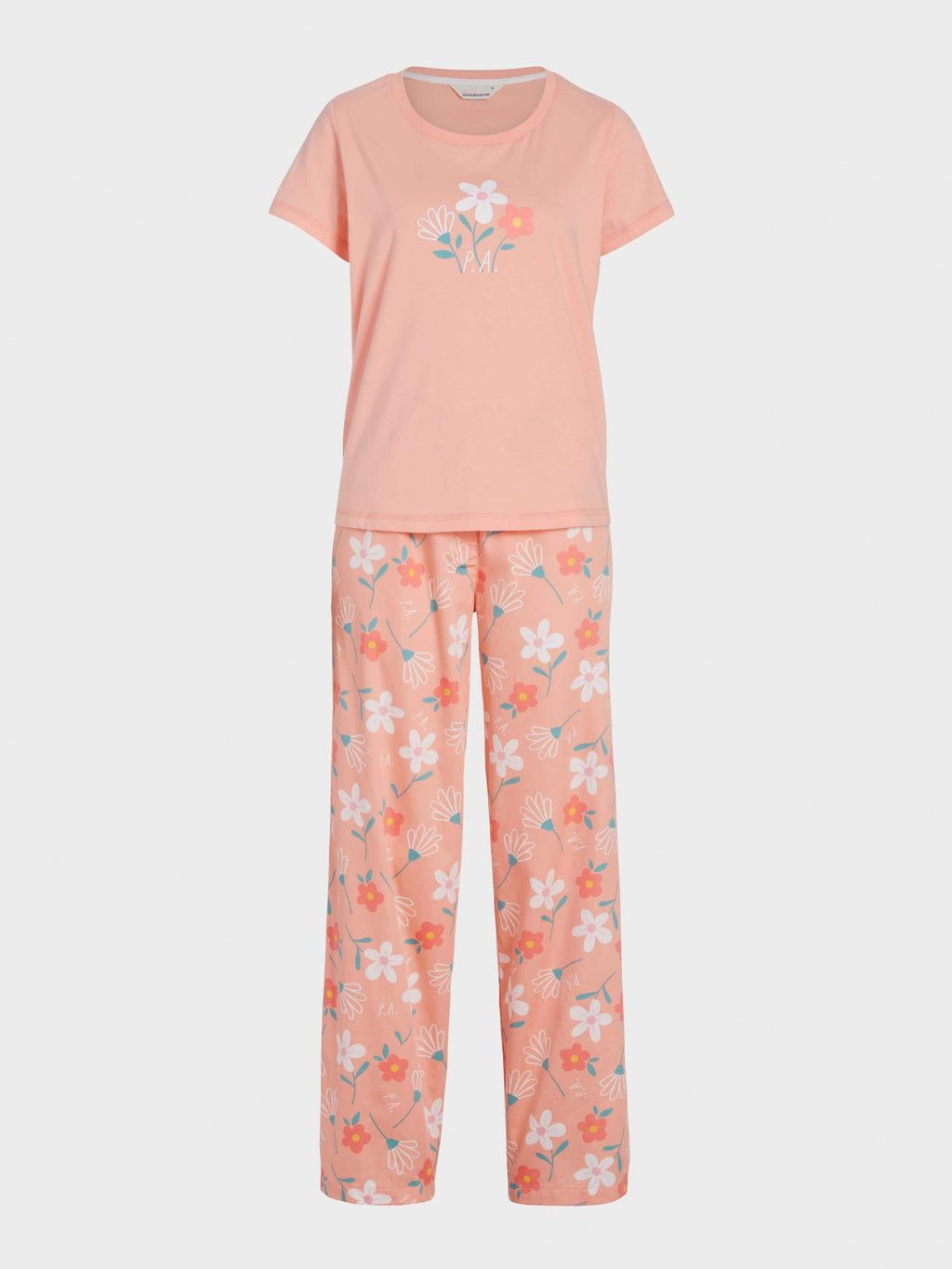 Floral Tee & Pants Pj Set multi