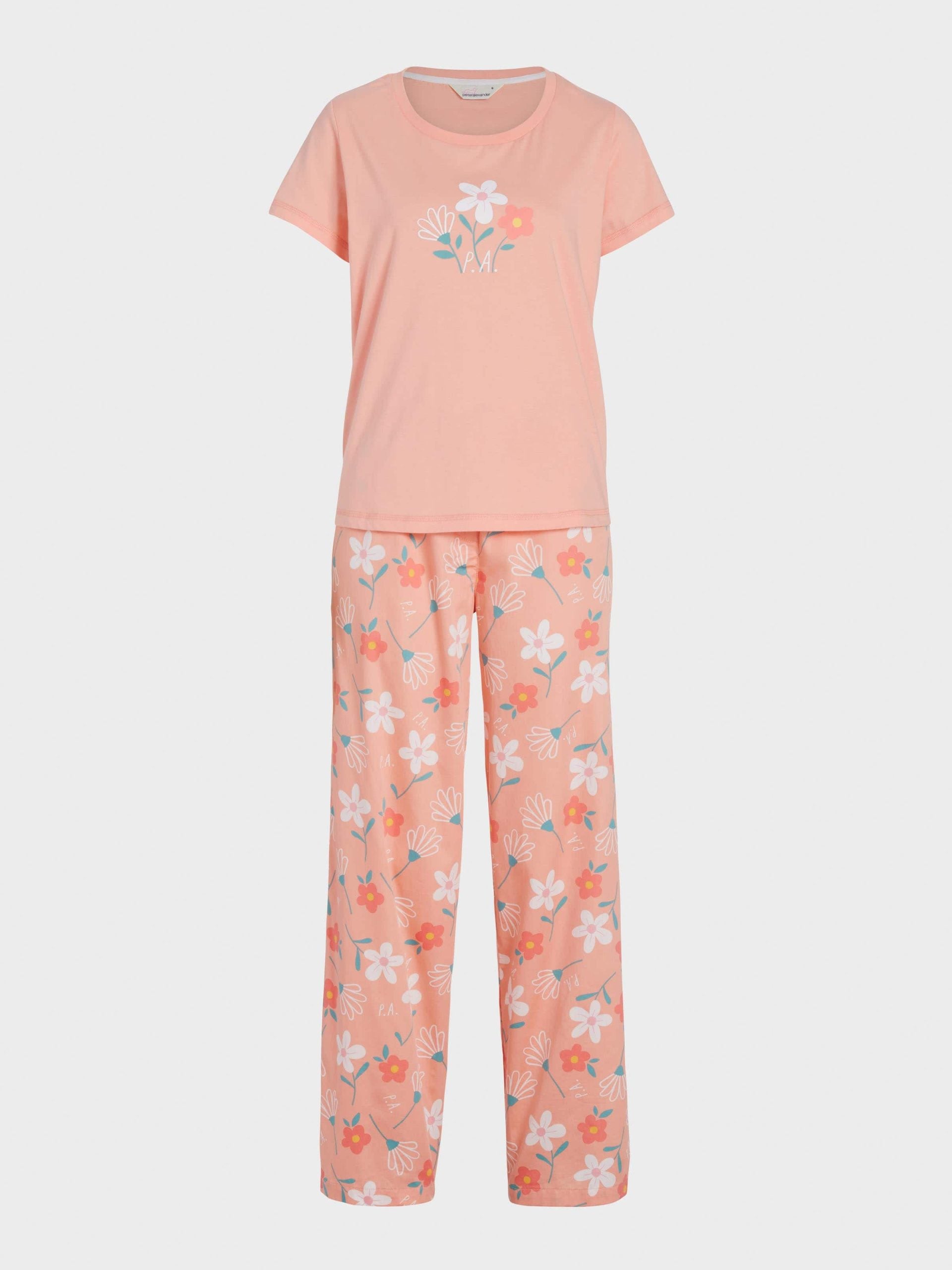Floral Tee & Pants Pj Set multi