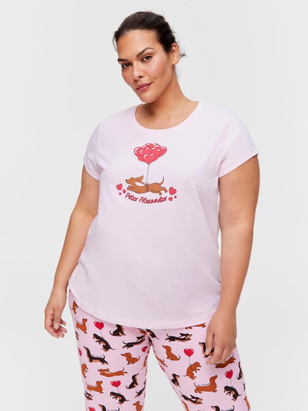 P.A. Plus Valentines Day Penny Tee Pink