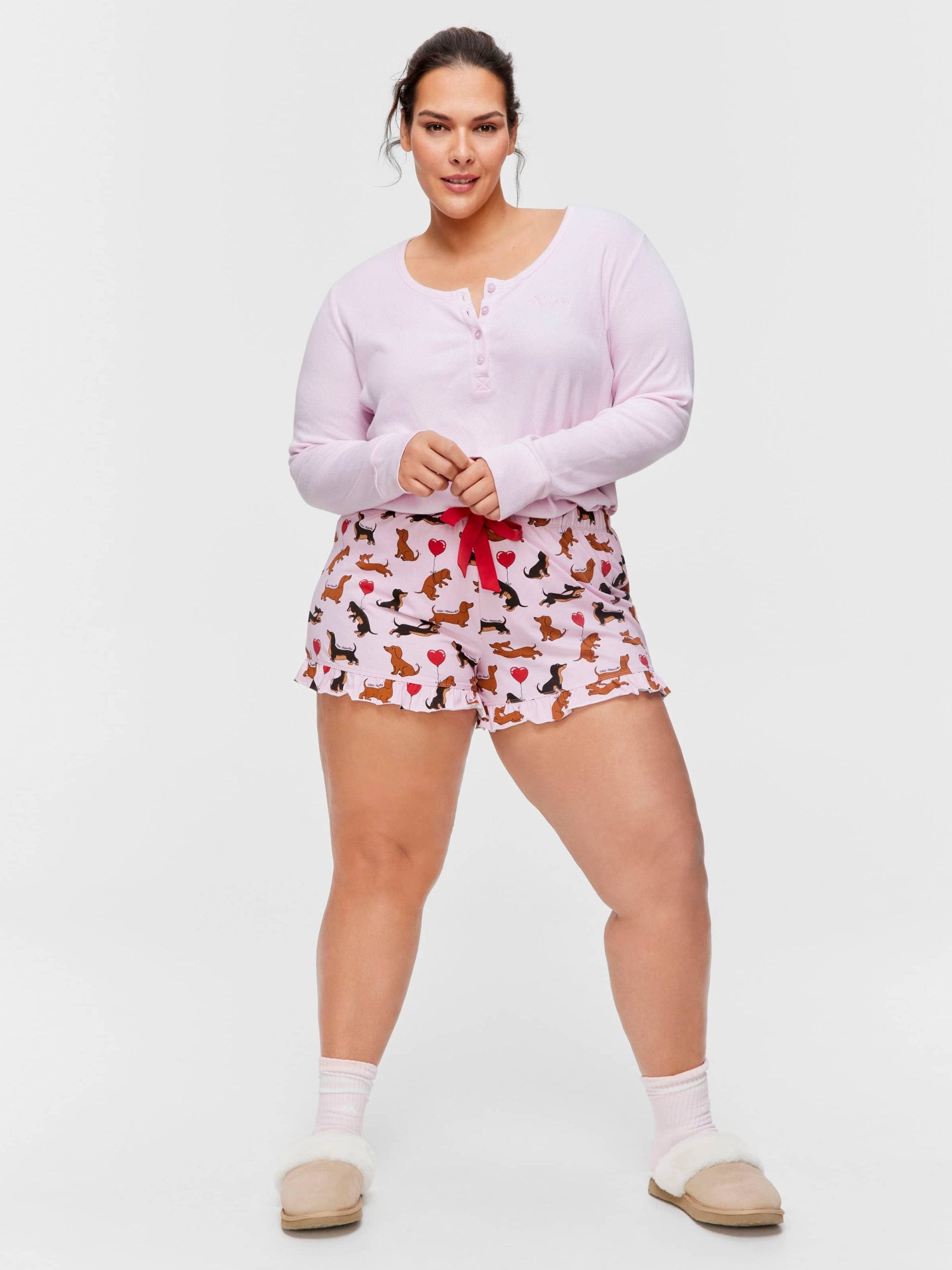P.A. Plus Valentines Day Mini Flutter Short Multi