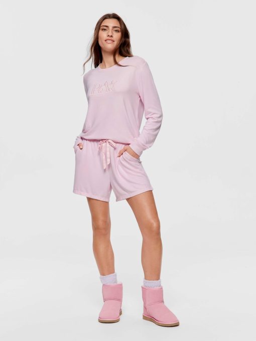 Pink Plush Mid Short pink